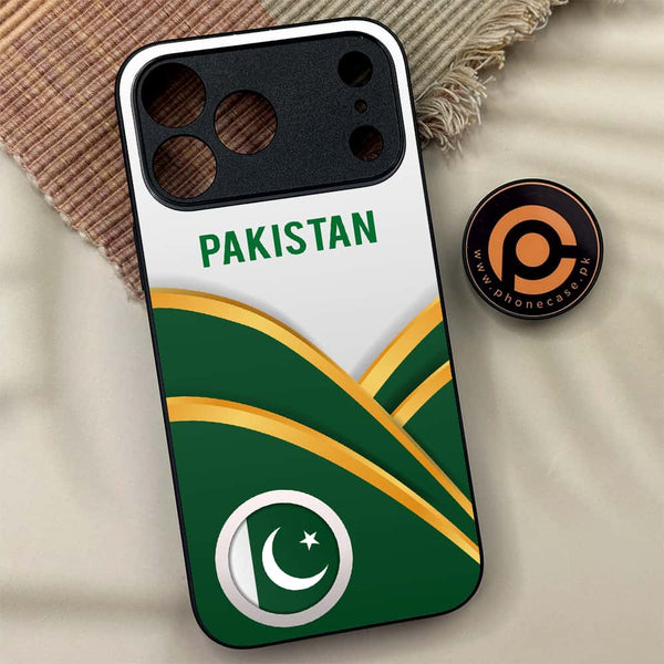 iPhone 17 Pro Max - Pakistani Flag Series - Premium Metal Printed soft Bumper shock Proof Case