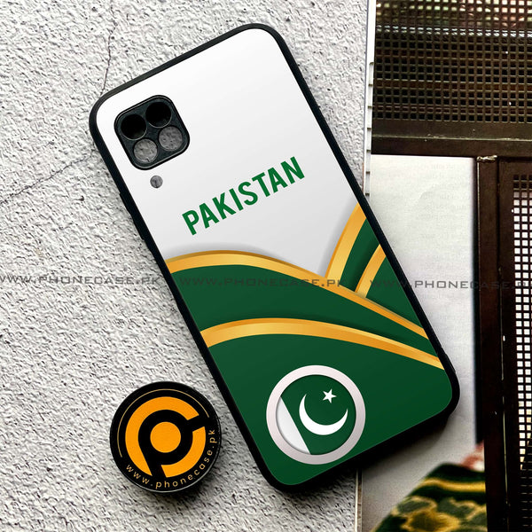 Huawei P40 Lite - Pakistani Flag Series - Premium Printed Glass soft Bumper shock Proof Case