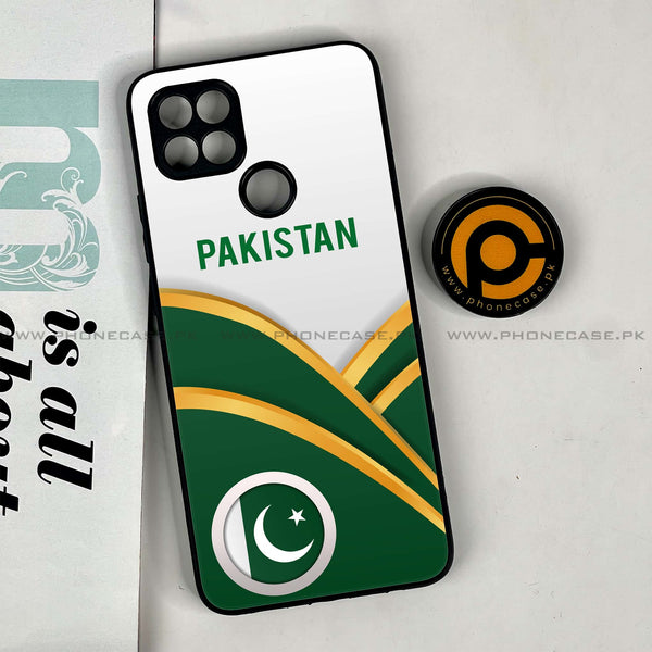 Oppo A15s - Pakistani Flag Series - Premium Printed Glass soft Bumper shock Proof Case