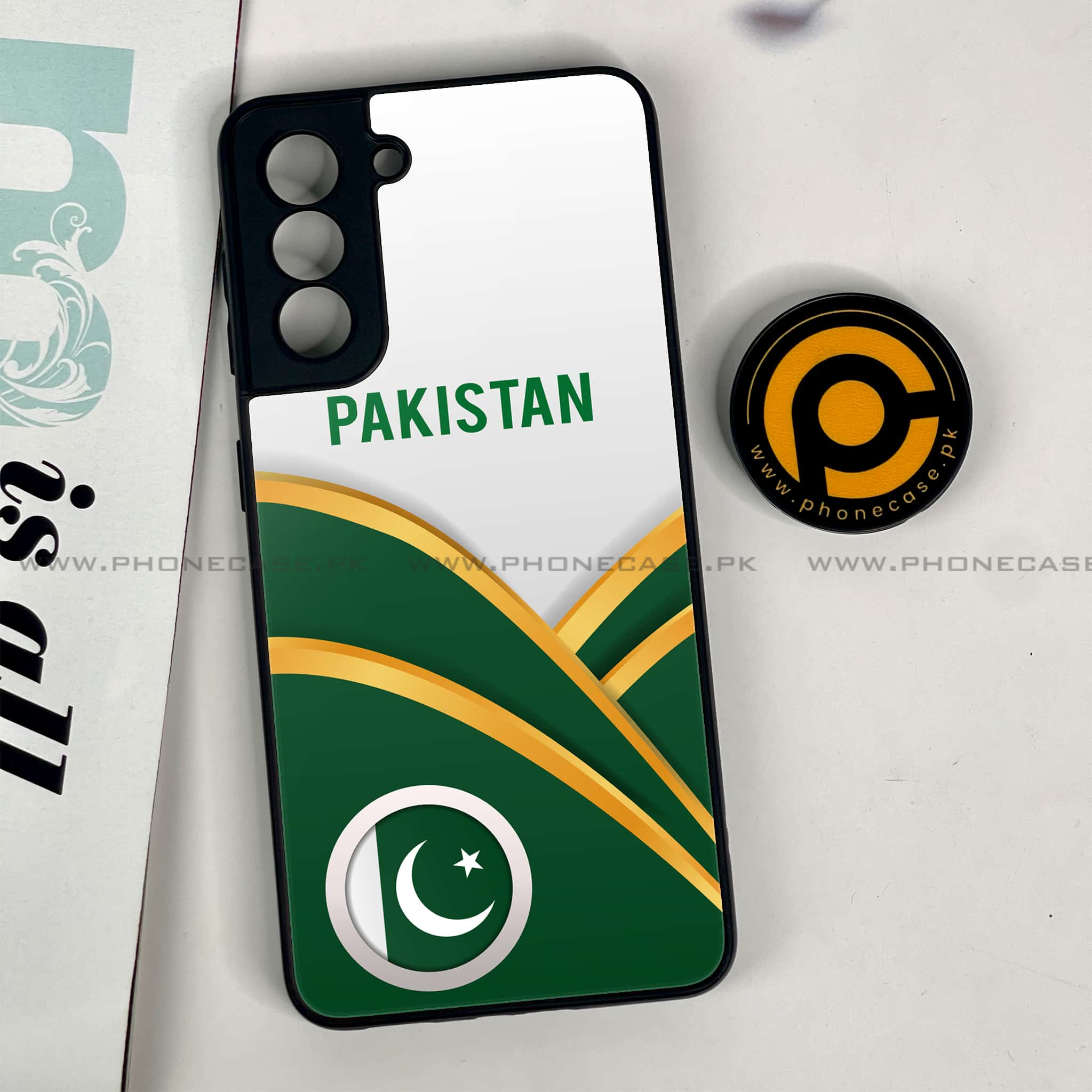 Samsung Galaxy S21 - Pakistani Flag Series - Premium Printed Glass soft Bumper shock Proof Case