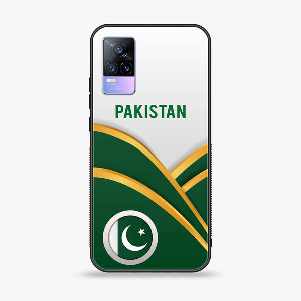 Vivo V20 - Pakistani Flag Series - Premium Printed Glass soft Bumper shock Proof Case
