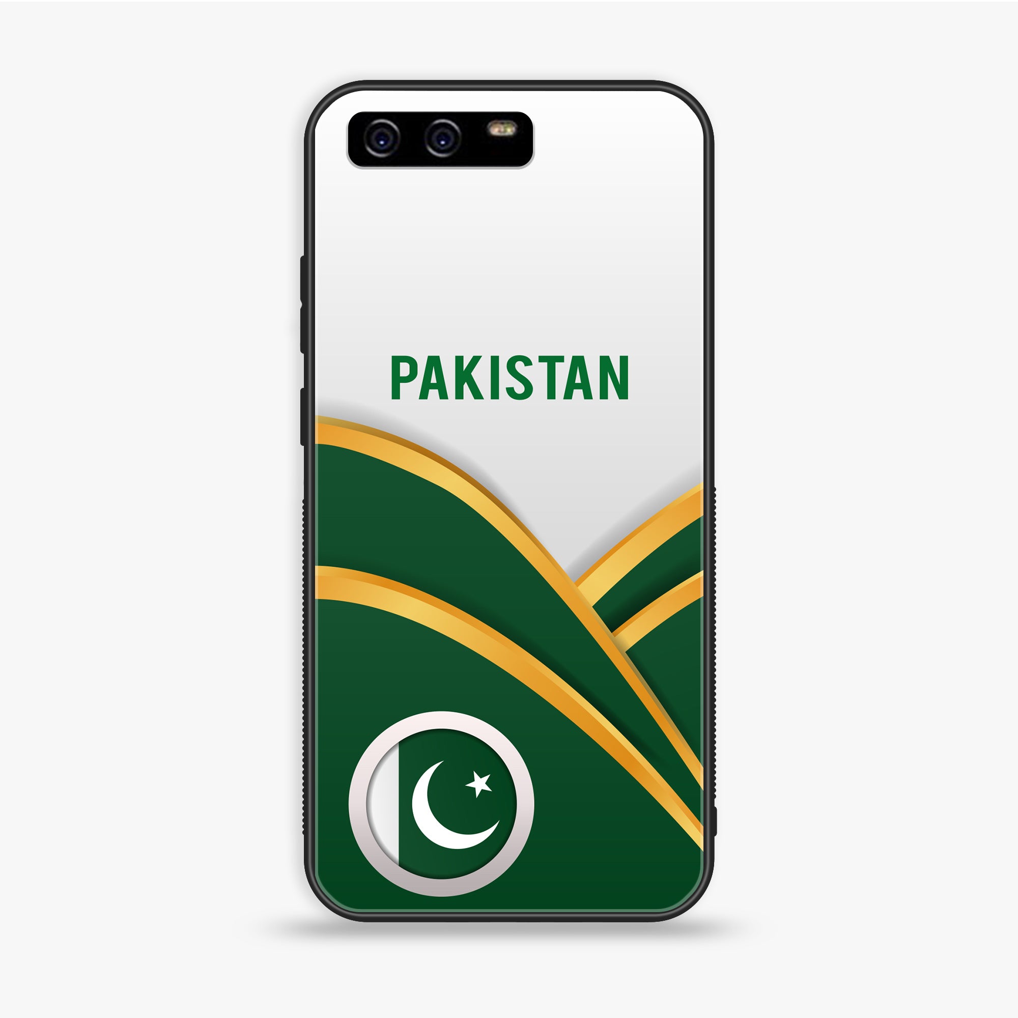 Huawei P10 Plus - Pakistani Flag Series - Premium Printed Glass Soft Bumper Shock Proof Case