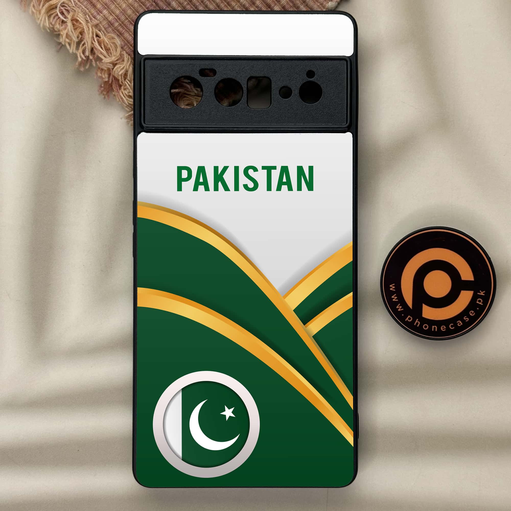 Google Pixel 6 Pro - Pakistani Flag Series - Premium Metal Printed soft Bumper Shock Proof Case