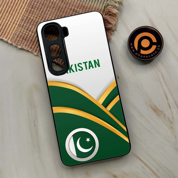Vivo Y400 - Pakistani Flag Series - Premium Metal Printed soft Bumper shock Proof Case