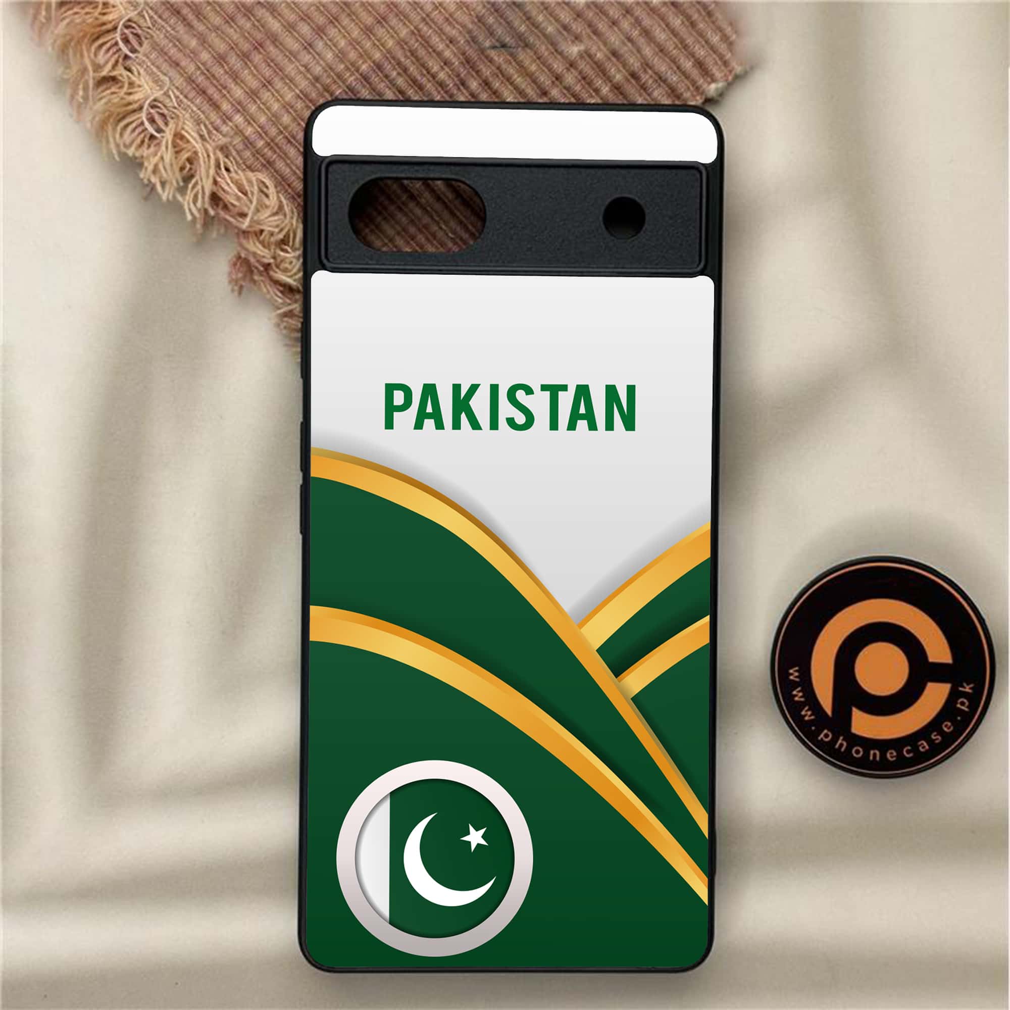 Google Pixel 6A - Pakistani Flag Series - Premium Metal Printed soft Bumper Shock Proof Case