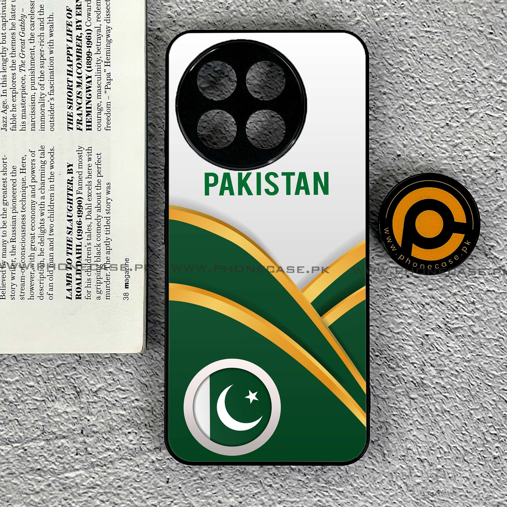 Tecno Spark 30 Pro - Pakistani Flag Series - Premium Printed Glass soft Bumper shock Proof Case