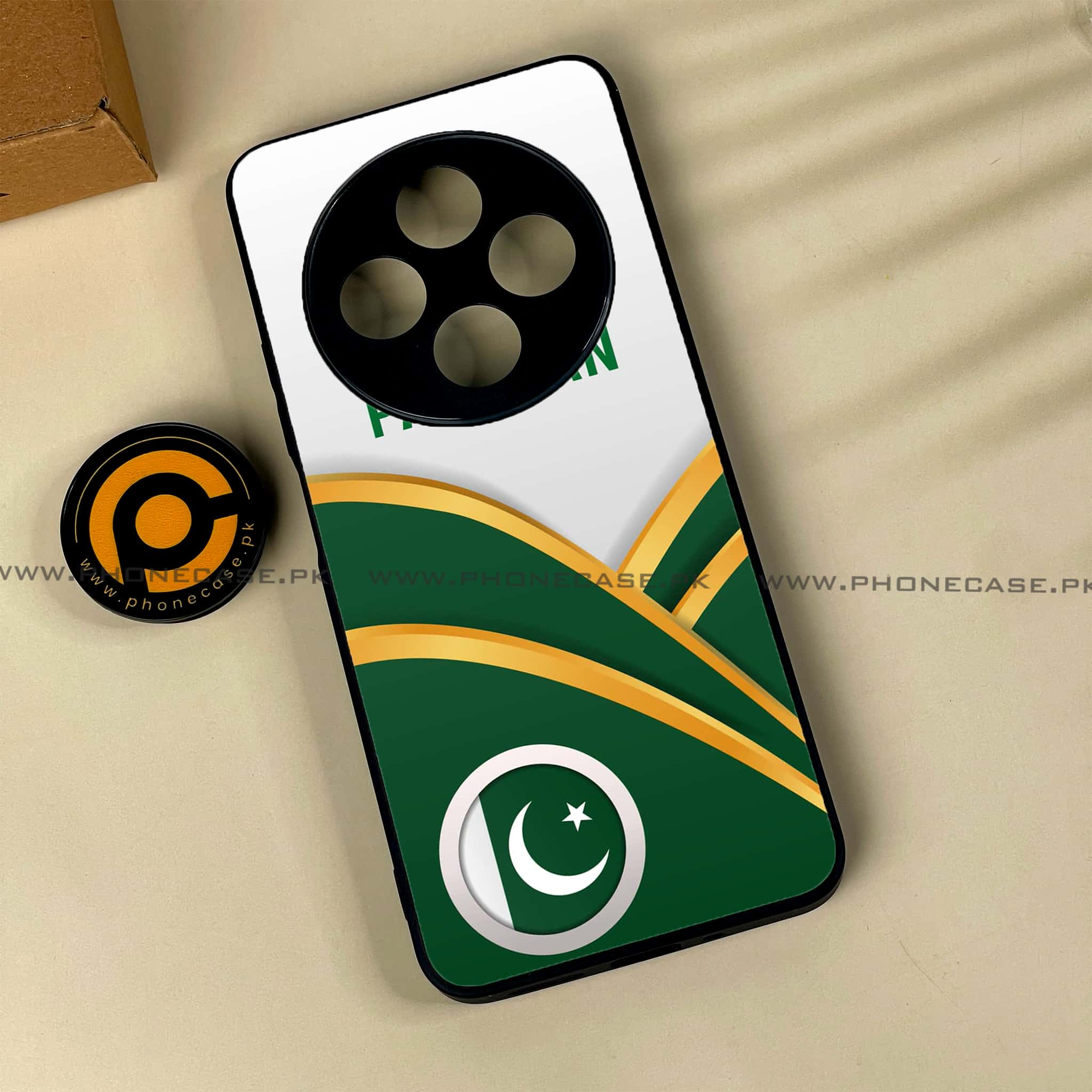 Xiaomi Redmi 14c - Pakistani Flag Series - Premium Printed Glass soft Bumper shock Proof Case