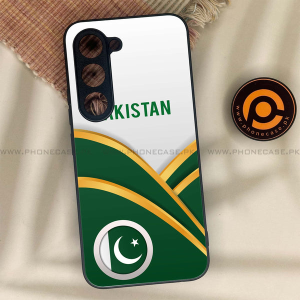 Tecno Spark 40 Pro - Pakistani Flag Series - Premium Metal Printed soft Bumper shock Proof Case