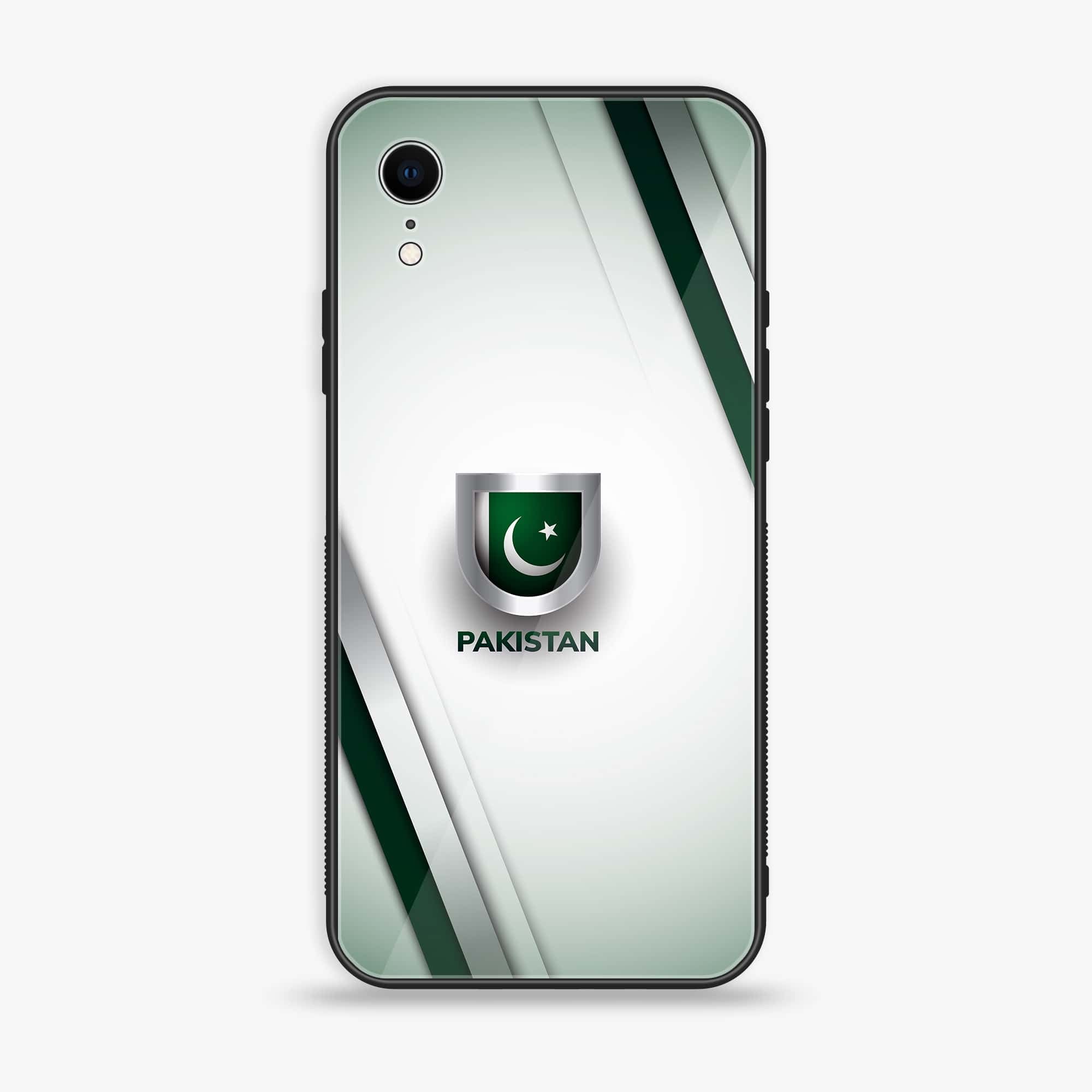 iPhone XR - Pakistani Flag Series - Premium Printed Glass soft Bumper shock Proof Case