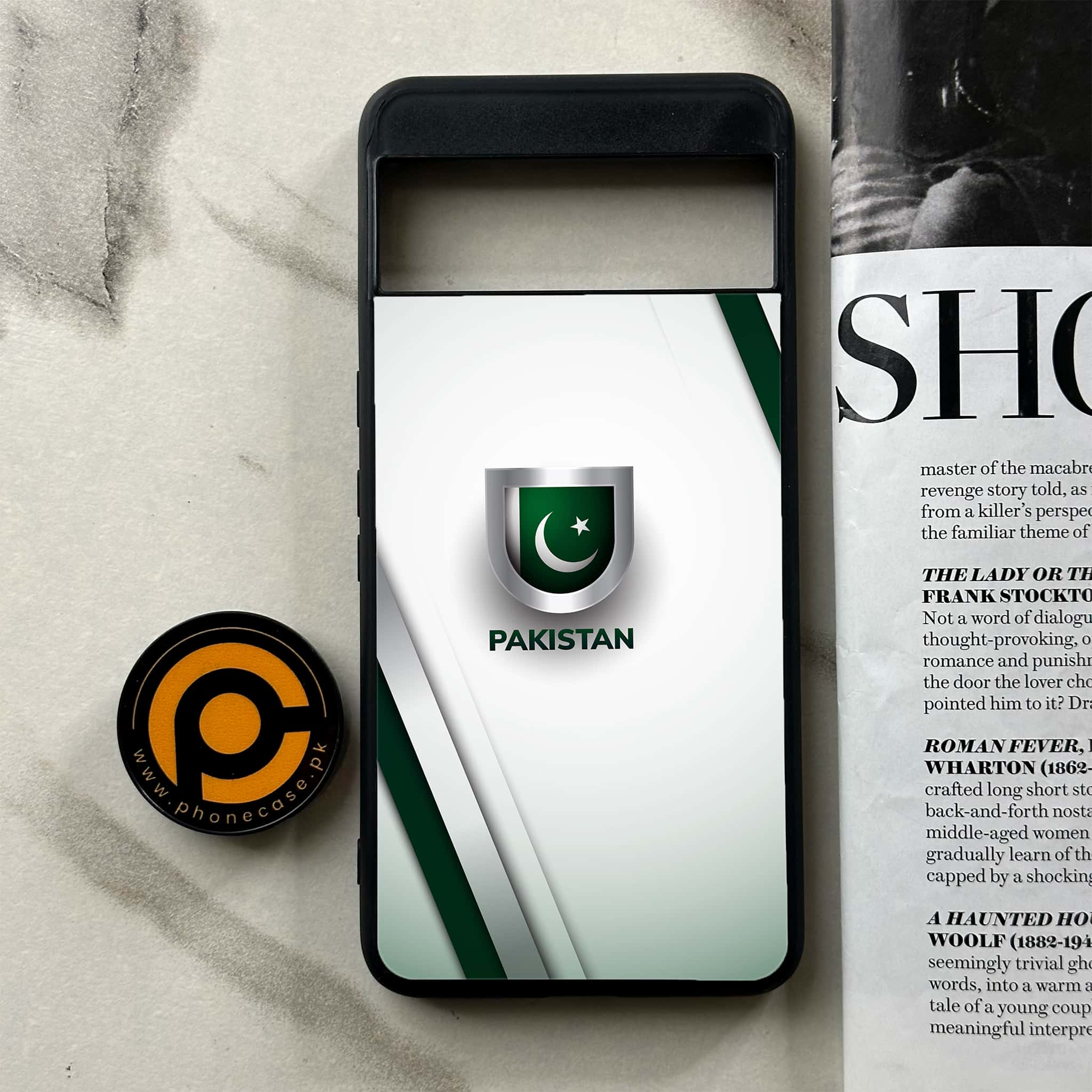 Google Pixel 8a - Pakistani Flag Series - Premium Printed soft Bumper Shock Proof Case