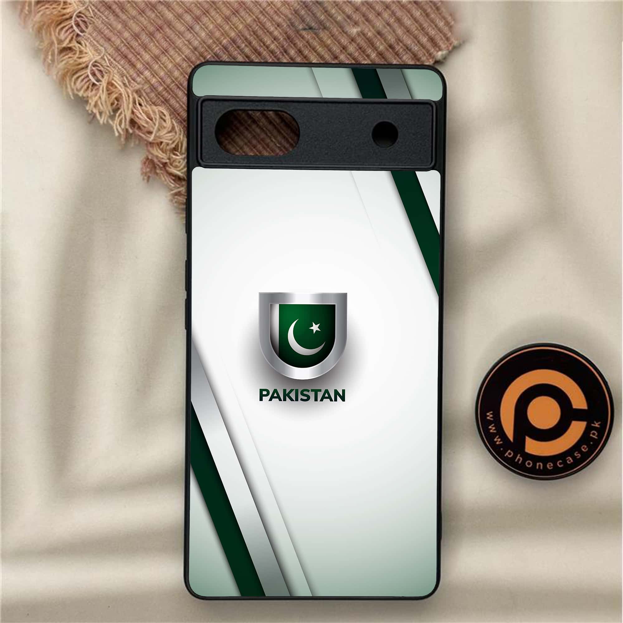 Google Pixel 6A - Pakistani Flag Series - Premium Metal Printed soft Bumper Shock Proof Case