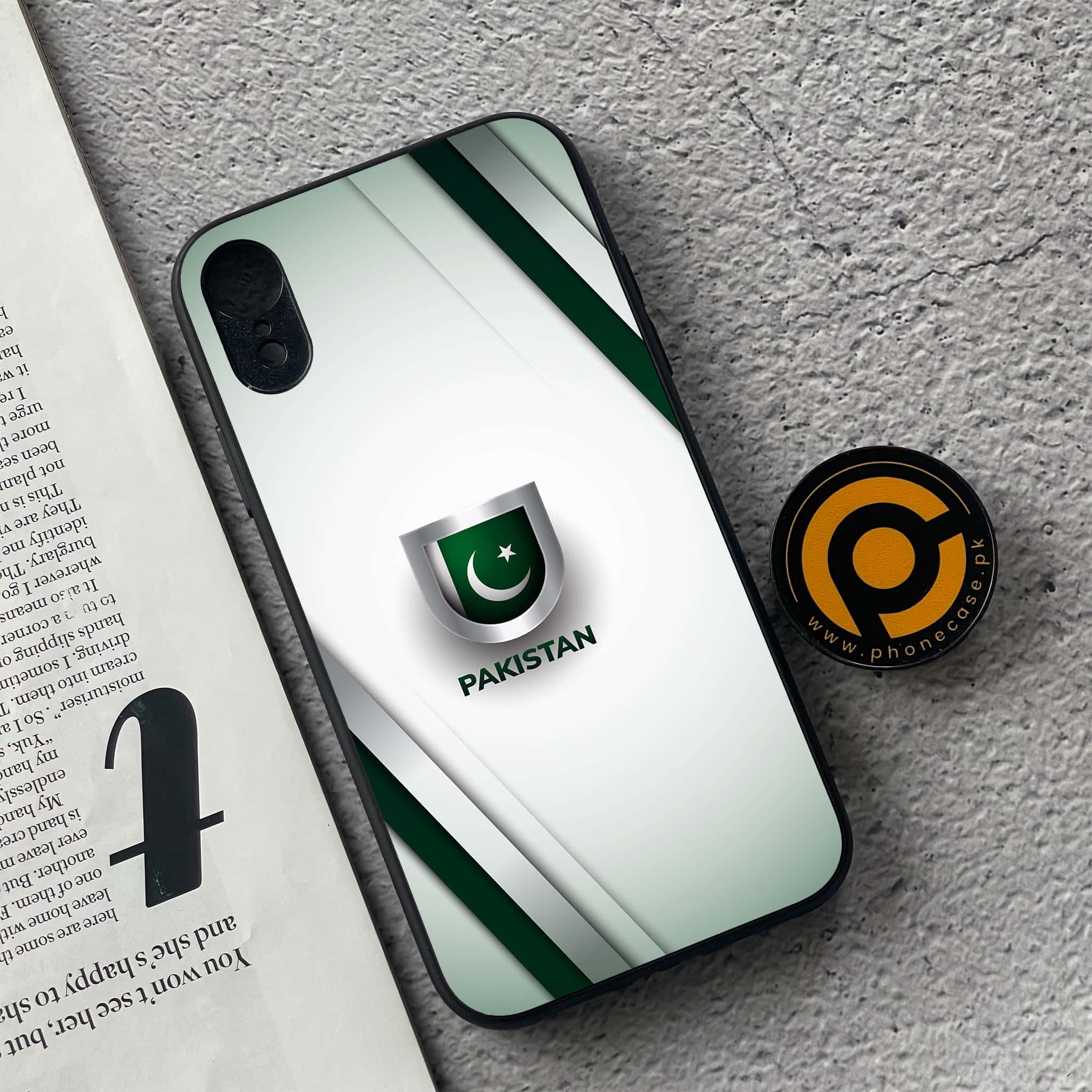 iPhone XR - Pakistani Flag Series - Premium Metal Printed soft Bumper shock Proof Case