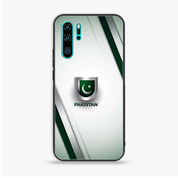 Huawei P30 Pro - Pakistani Flag Design 2 - Premium Printed Glass soft Bumper shock Proof Case  CS-35074
