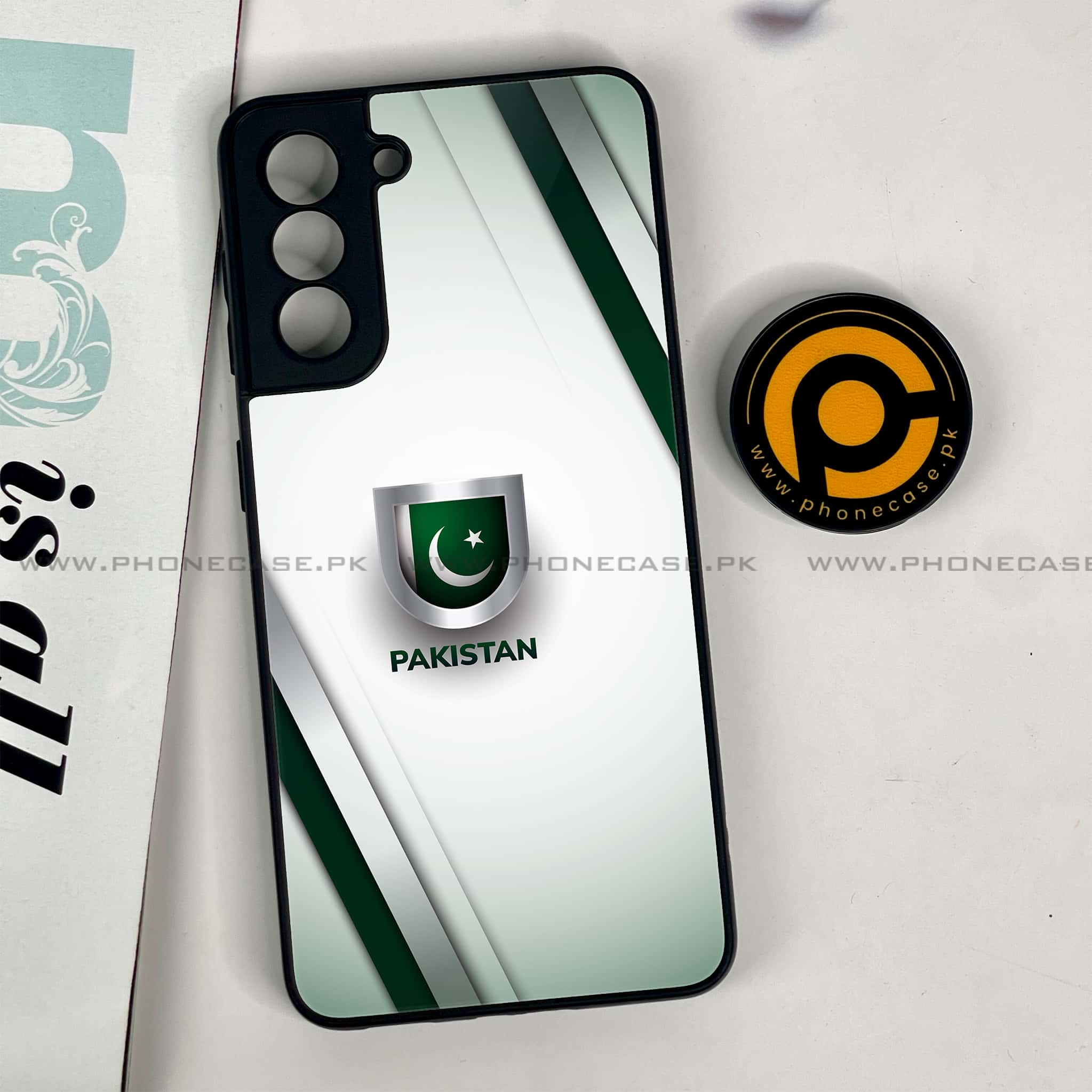 Samsung Galaxy S21 - Pakistani Flag Series - Premium Printed Glass soft Bumper shock Proof Case