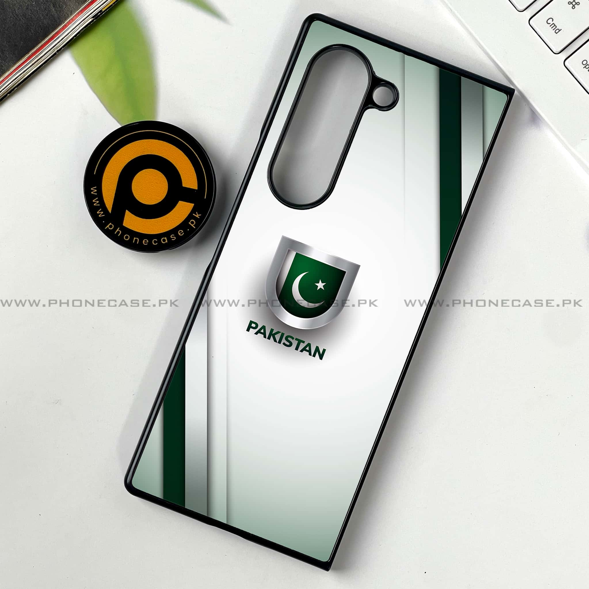 Samsung Galaxy Z Fold 6 - Pakistani Flag Series - Premium Printed Metal soft Bumper shock Proof Case