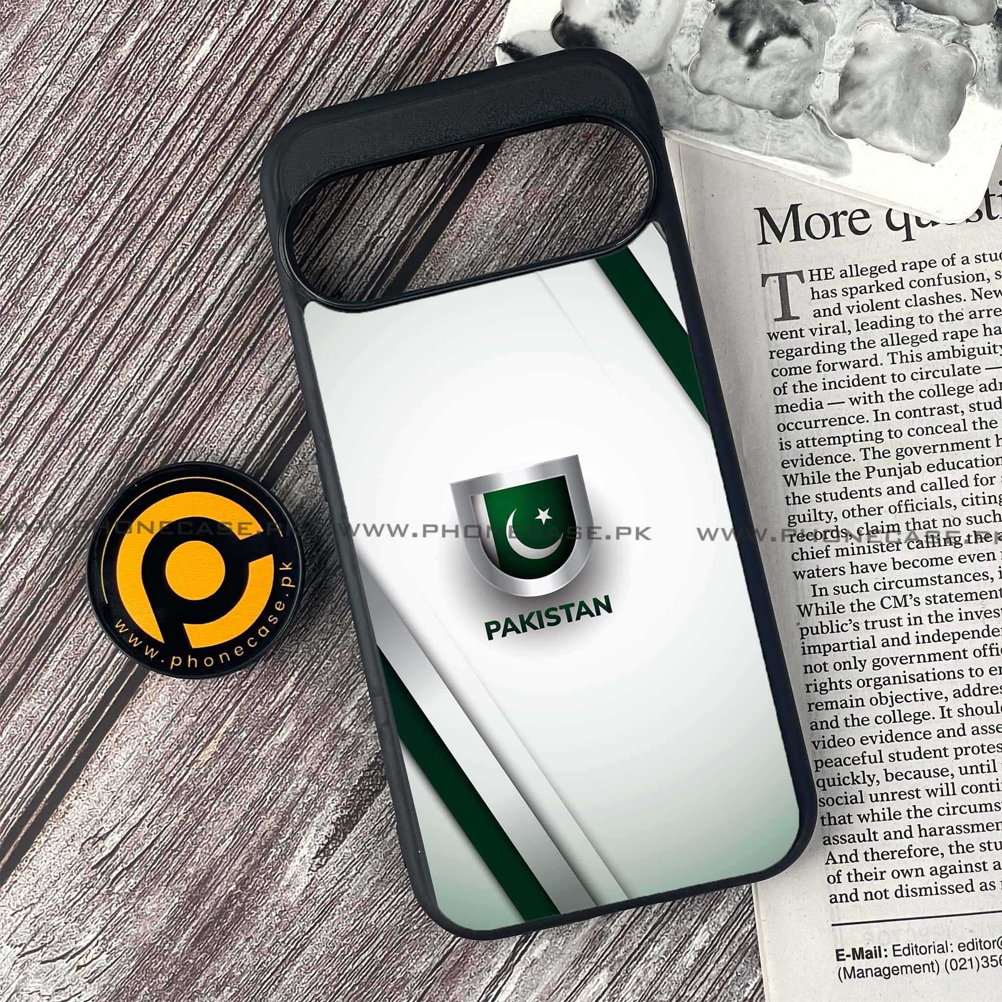 Google Pixel 9 - Pakistani Flag Series - Premium Printed Glass soft Bumper shock Proof Case