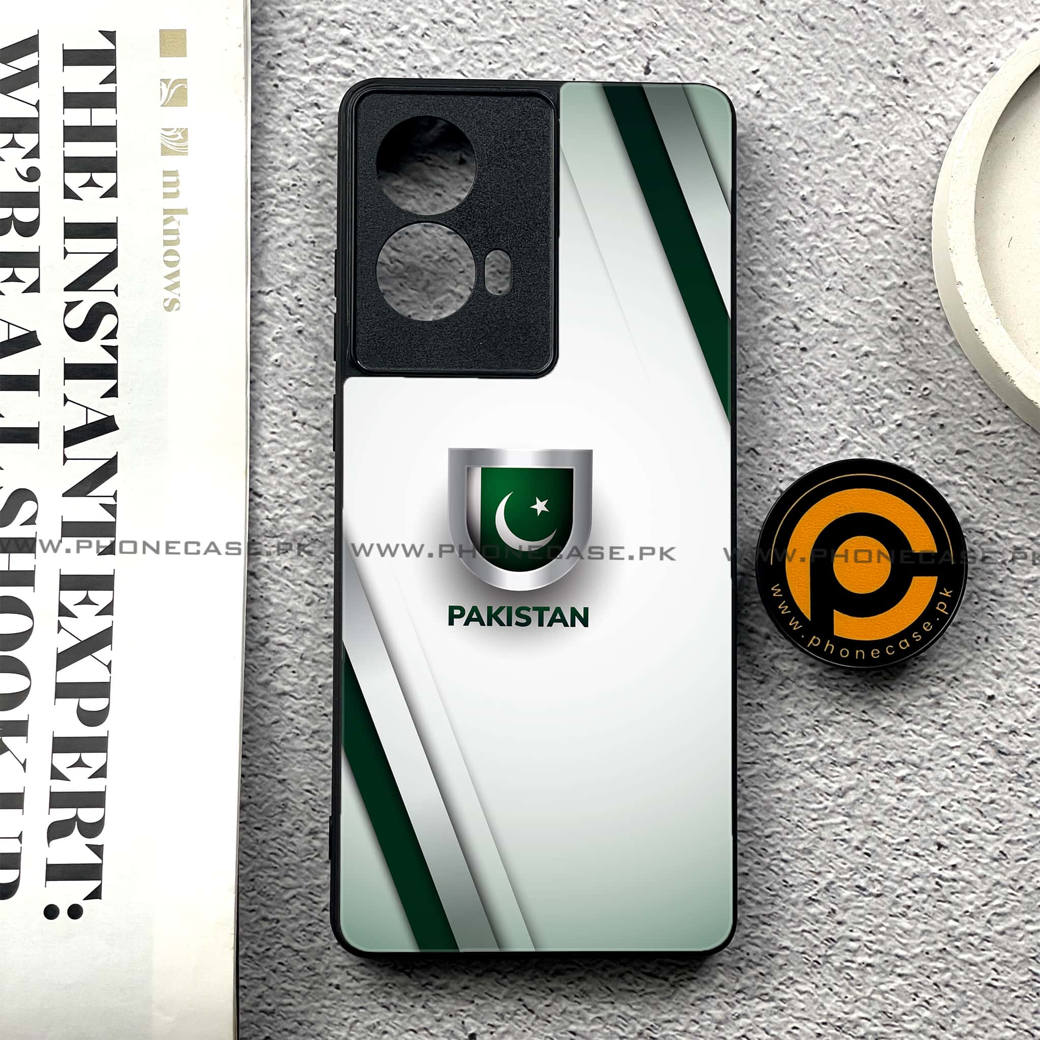 Moto G85 - Pakistani Flag Series - Premium Printed Glass soft Bumper shock Proof Case