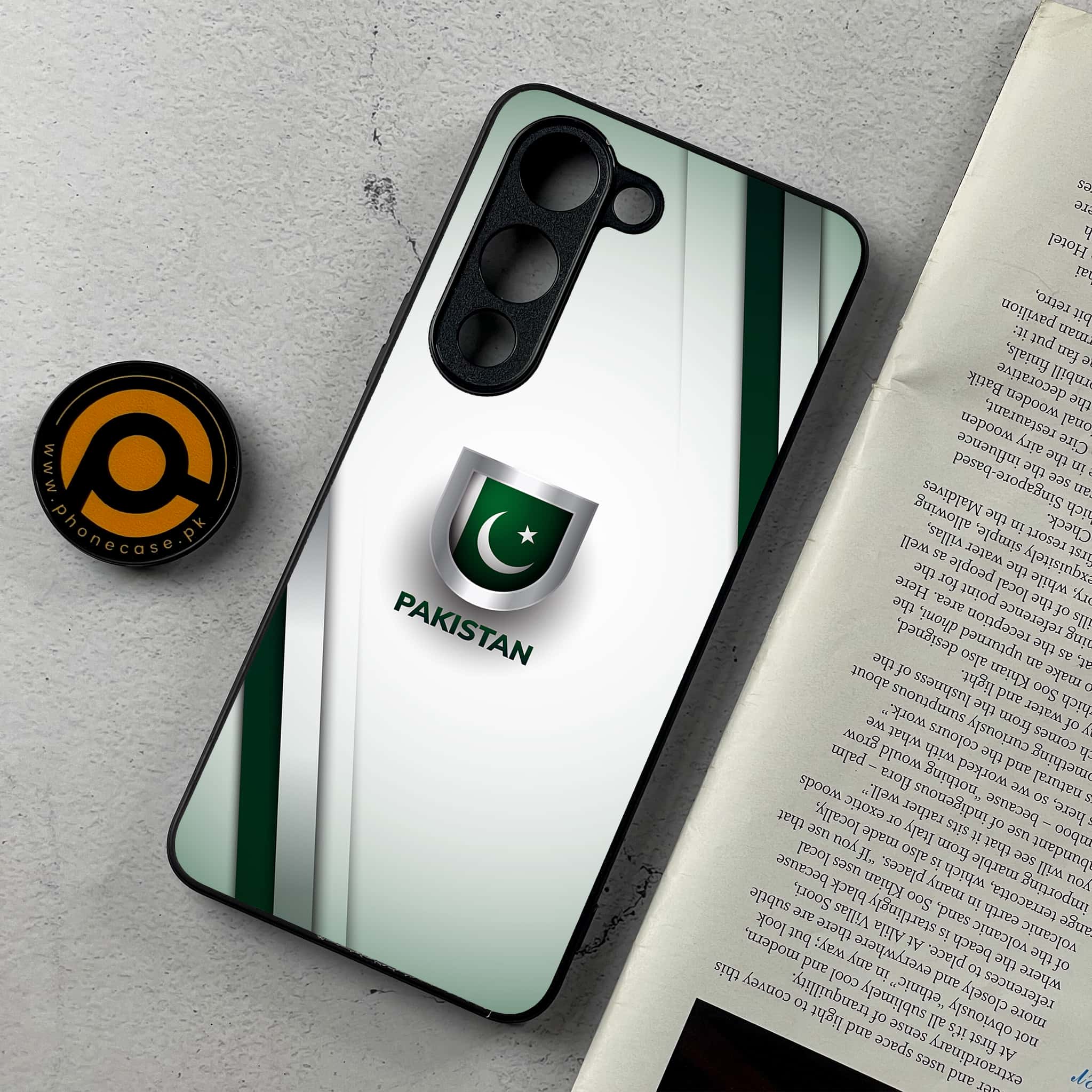 Vivo Y04 - Pakistani Flag Series - Premium Metal Printed Soft Bumper Shockproof Case