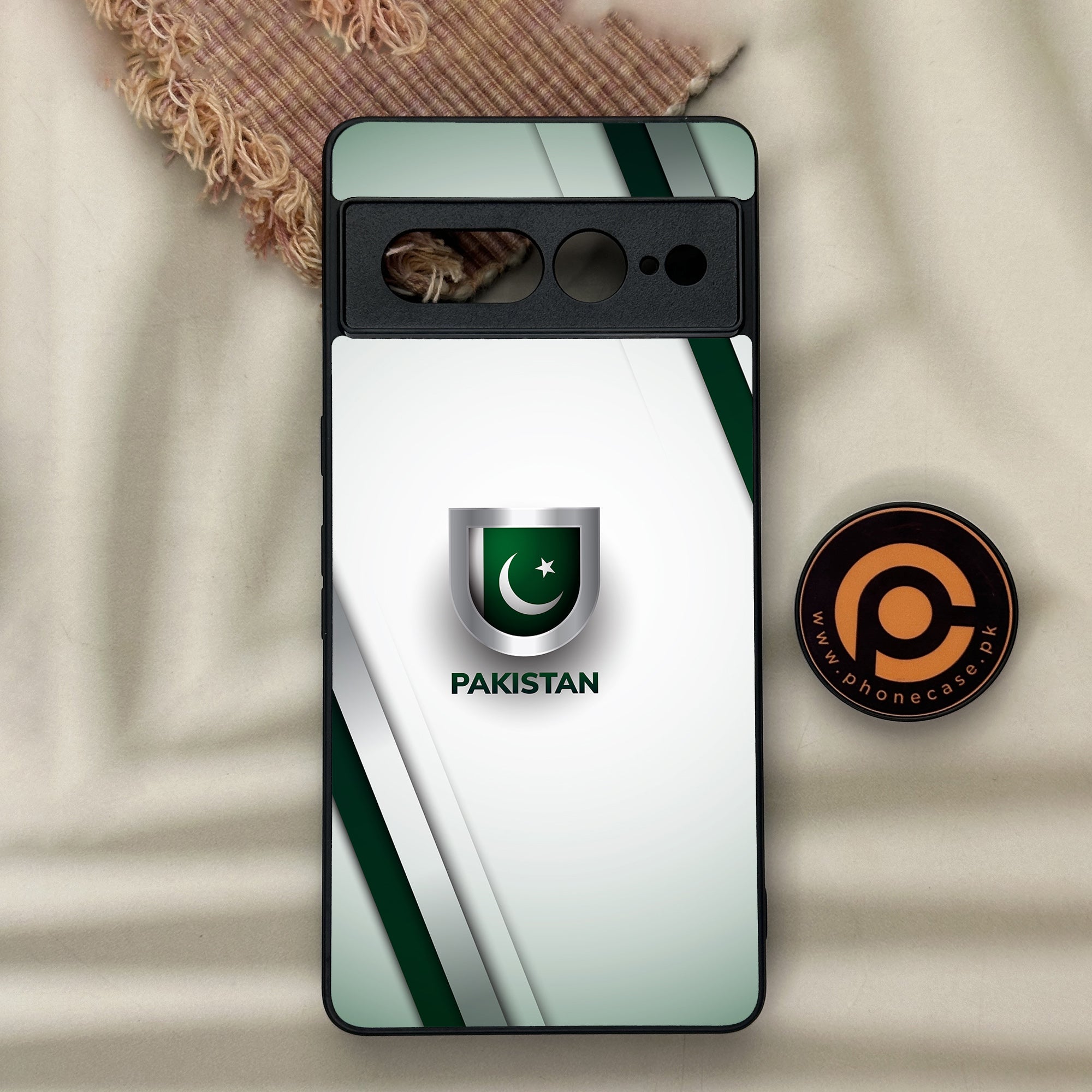 Google Pixel 7 Pro - Pakistani Flag Series - Premium Metal Printed soft Bumper Shock Proof Case