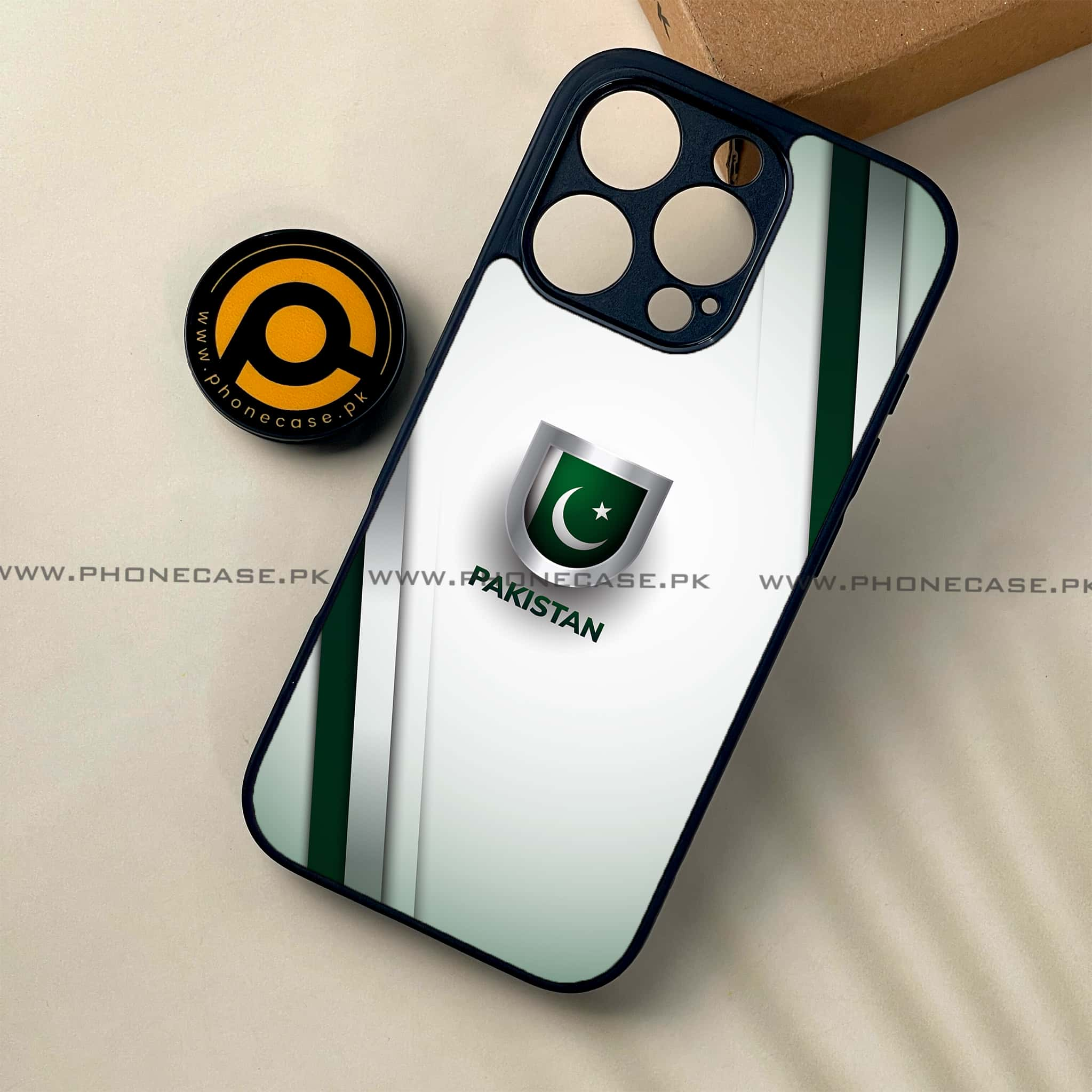 iPhone 16 Pro - Pakistani Flag Series - Premium Printed Glass soft Bumper shock Proof Case