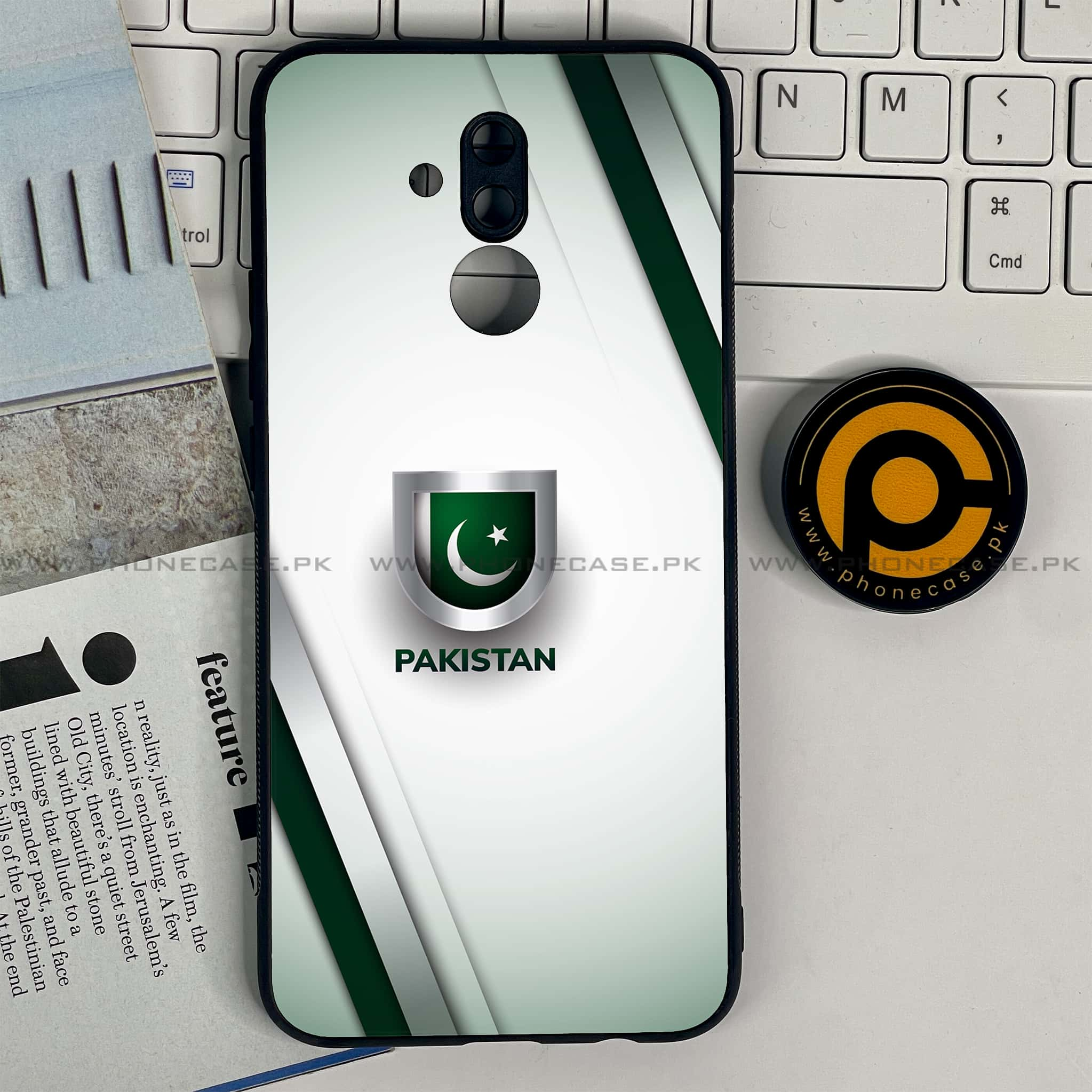 Huawei Mate 20 Lite - Pakistani Flag Series - Premium Printed Glass soft Bumper shock Proof Case