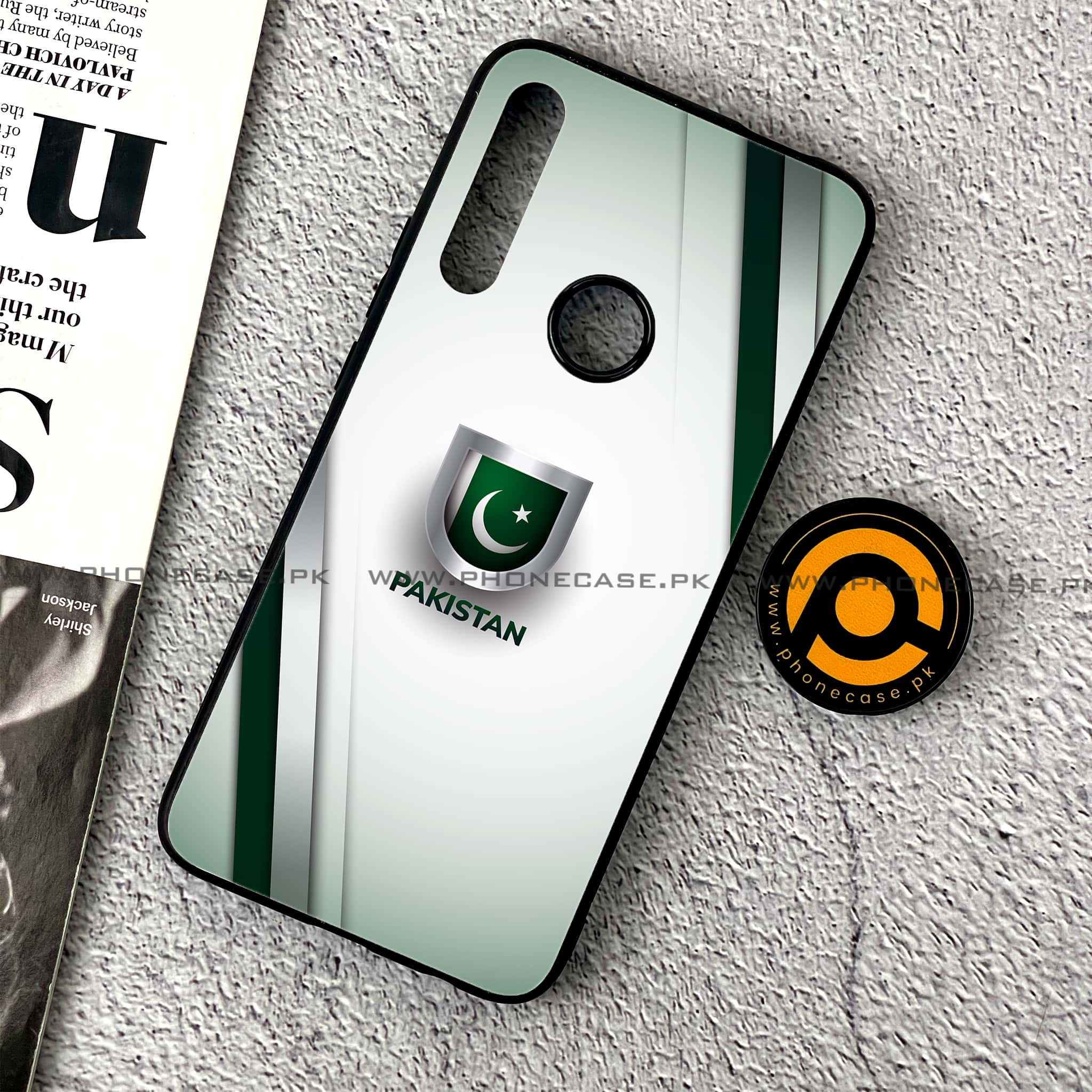 Huawei Y9 Prime (2019) - Pakistani Flag Series - Premium Printed Glass soft Bumper shock Proof Case