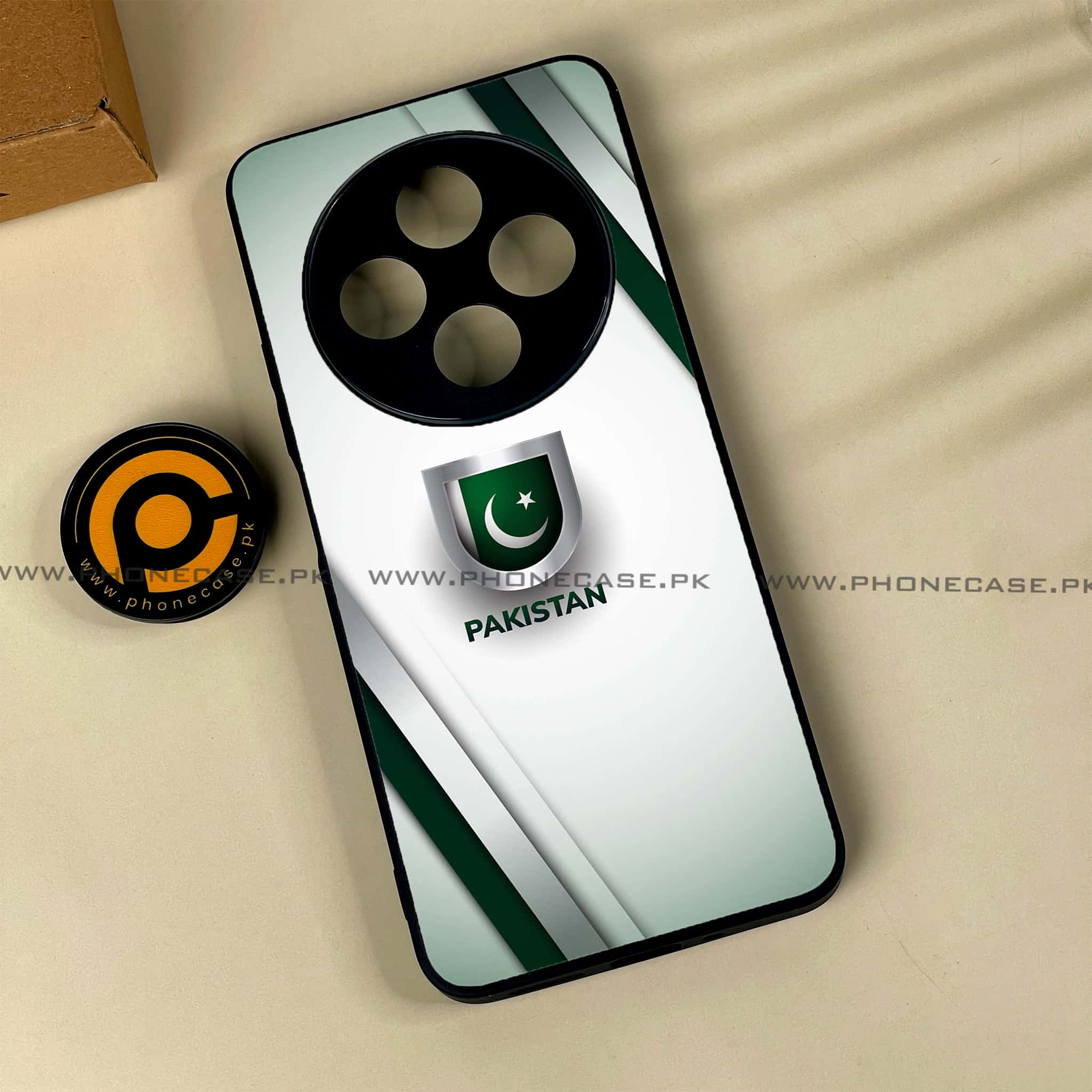 Xiaomi Redmi 14c - Pakistani Flag Series - Premium Printed Glass soft Bumper shock Proof Case