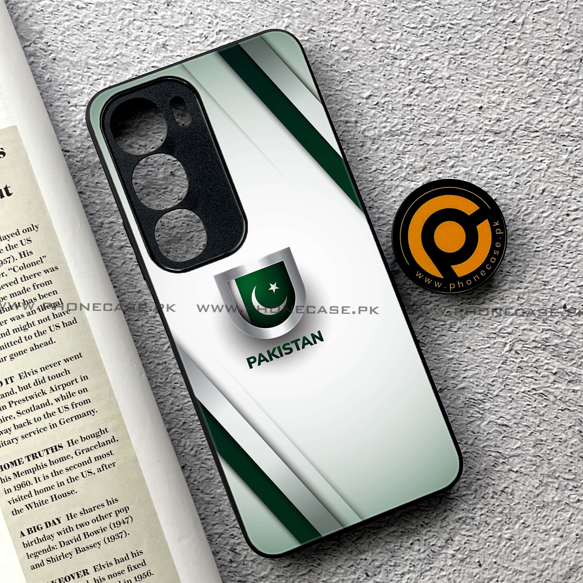 Vivo Y19s - Pakistani Flag Series - Premium Printed Glass soft Bumper shock Proof Case