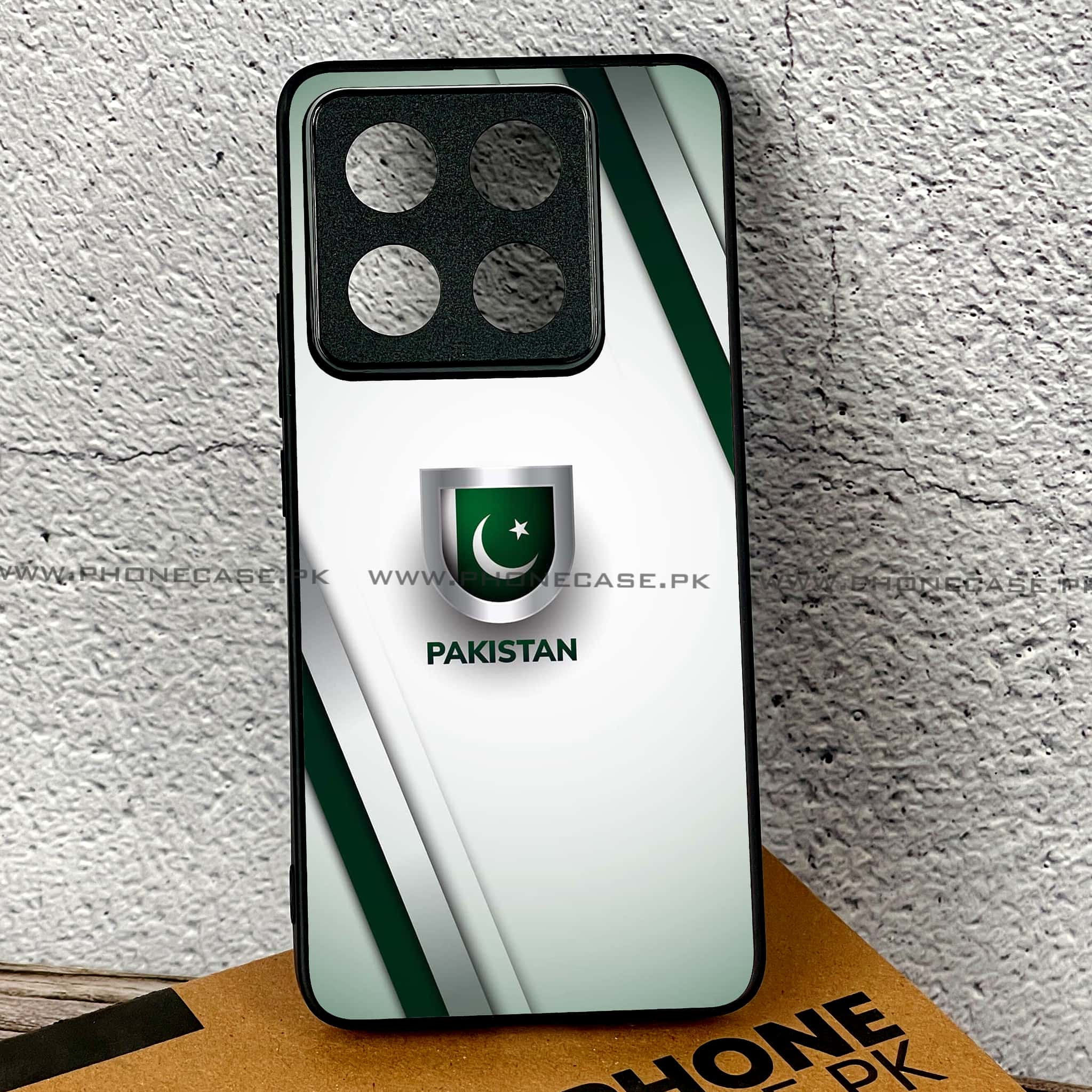 Xiaomi 14T Pro - Pakistani Flag Series - Premium Printed Glass soft Bumper shock Proof Case