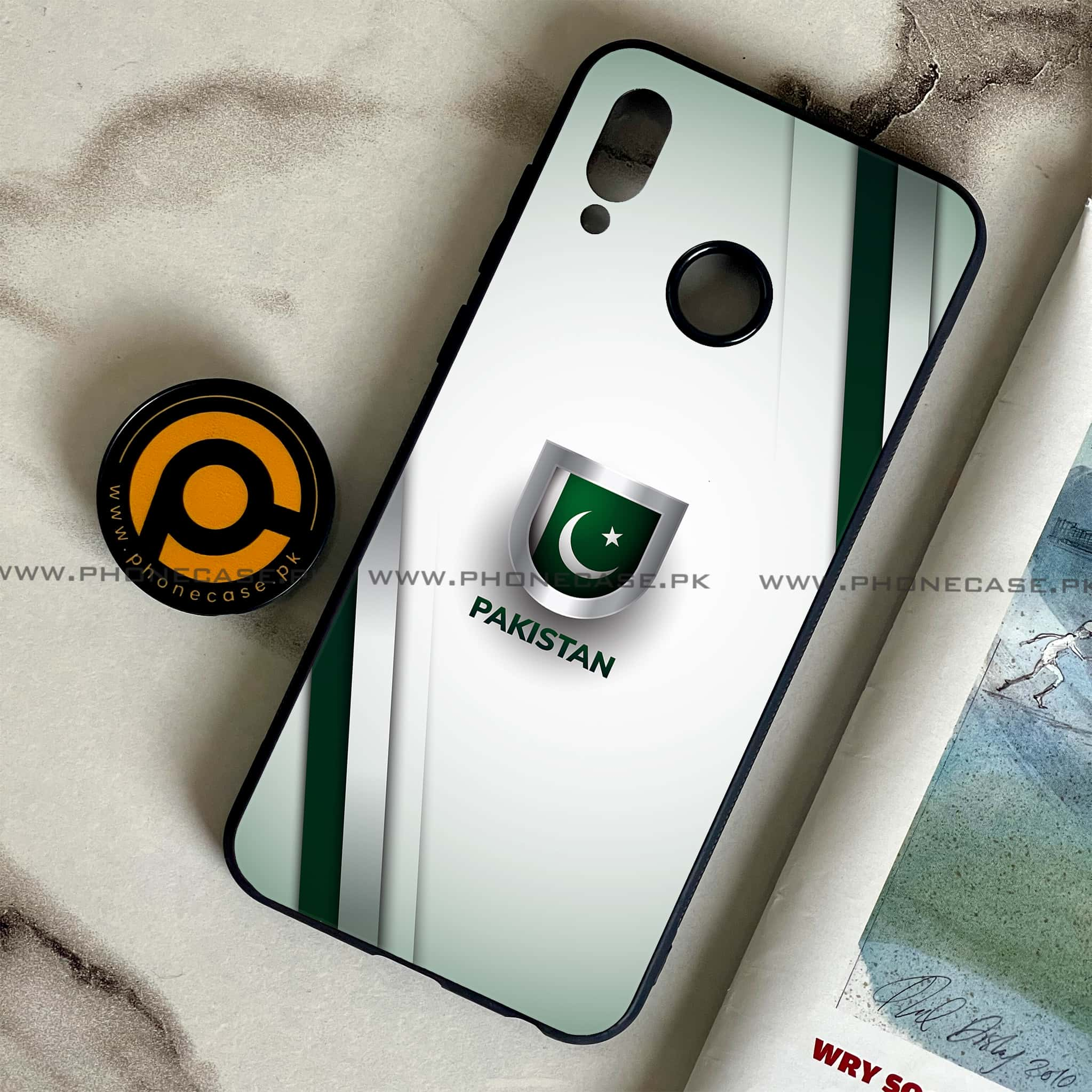 Huawei Honor Play - Pakistani Flag Series - Premium Printed Glass soft Bumper shock Proof Case