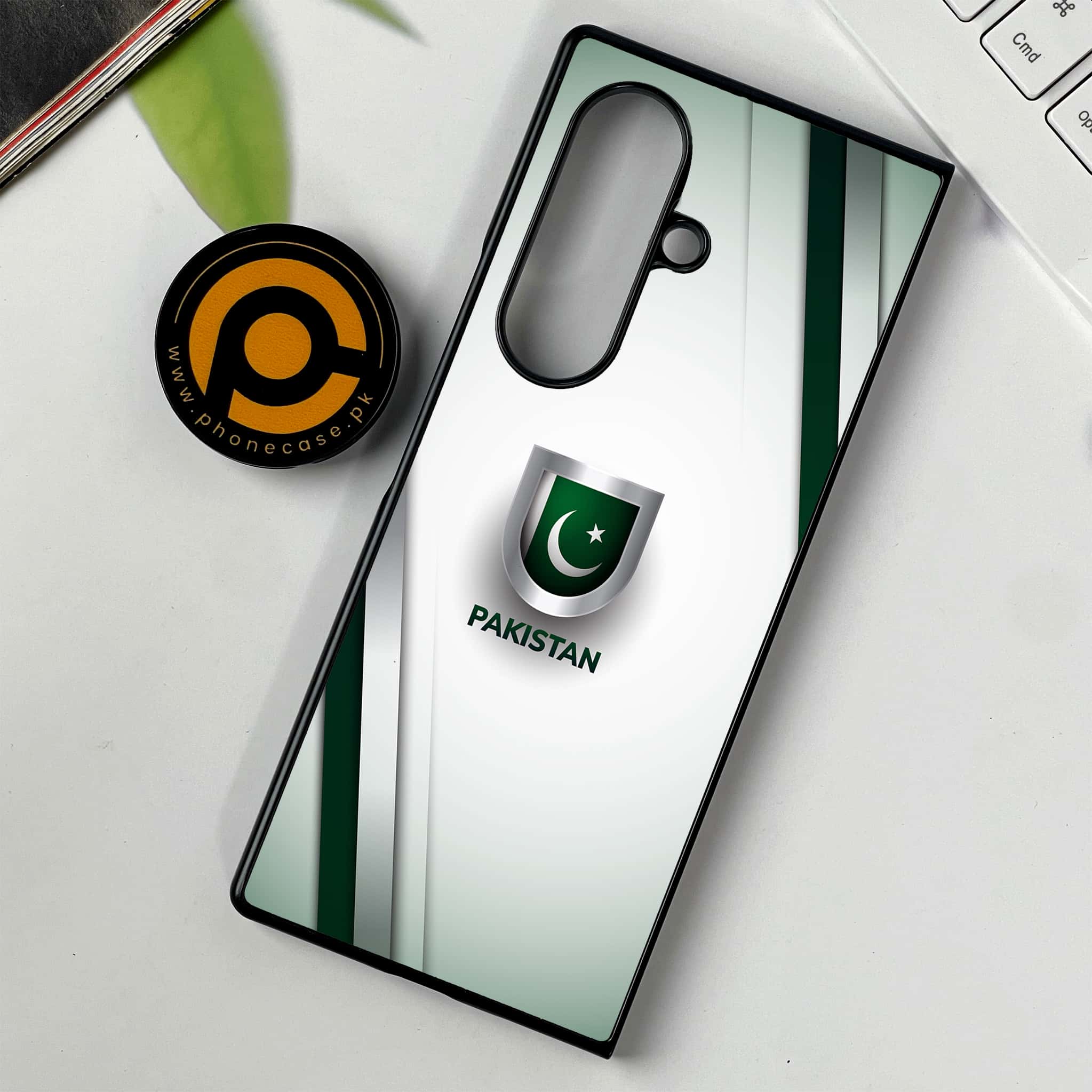 Samsung Galaxy Z Fold 7 - Pakistani Flag Series - Premium Metal Printed soft Bumper shock Proof Case