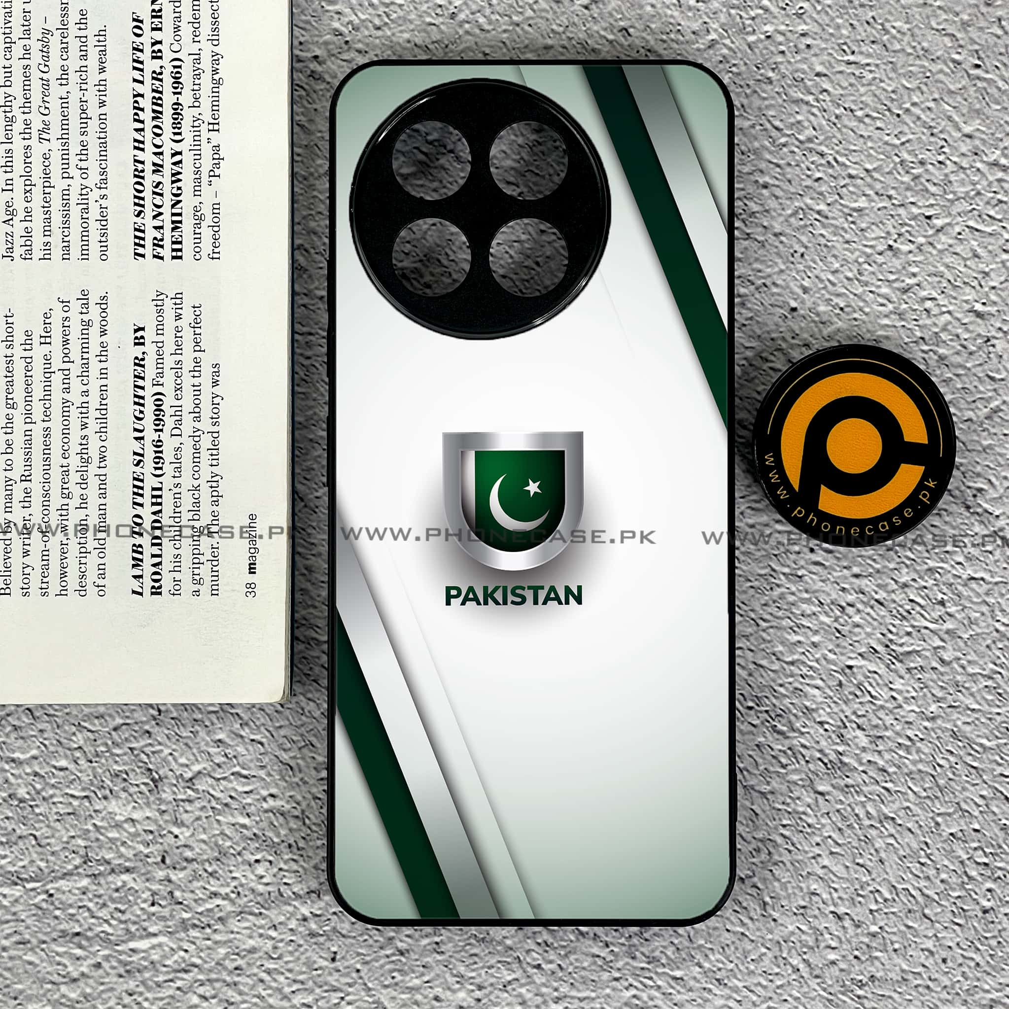 Tecno Spark 30 Pro - Pakistani Flag Series - Premium Printed Glass soft Bumper shock Proof Case