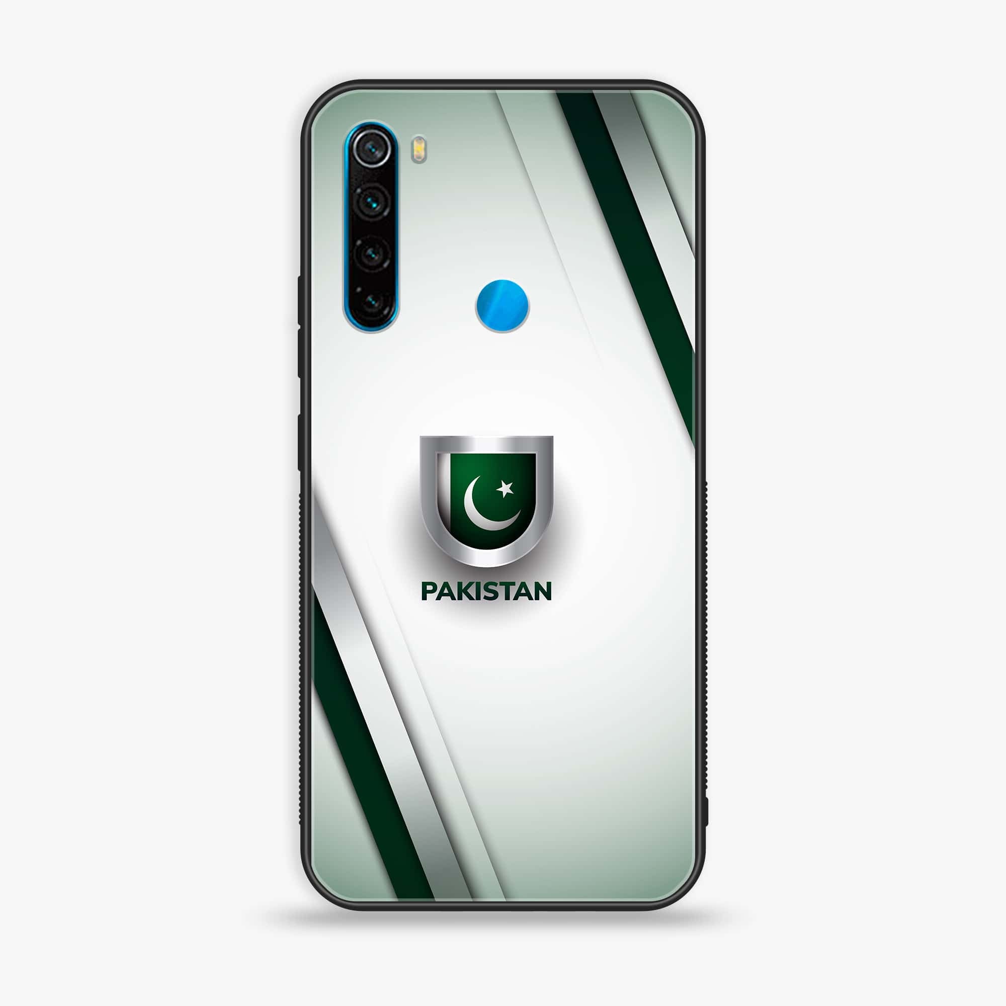 Redmi Note 8 - Pakistani Flag Series - Premium Printed Glass soft Bumper shock Proof Case