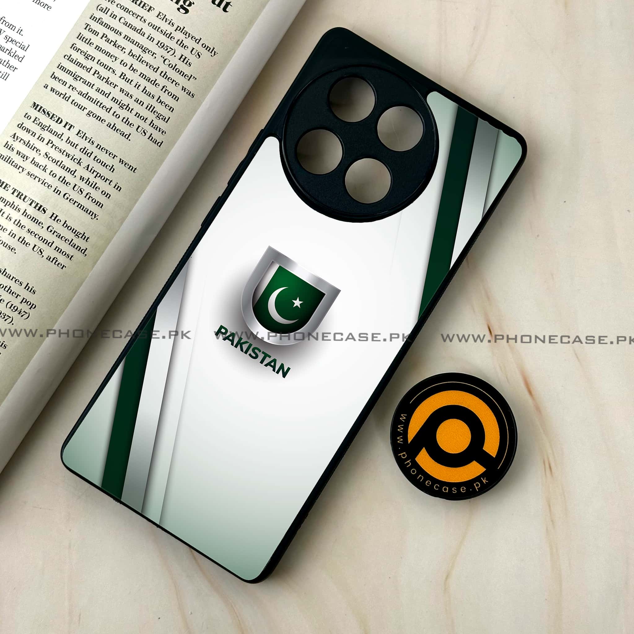 Tecno Camon 30s - Pakistani Flag Series - Premium Metal Printed soft Bumper shock Proof Case