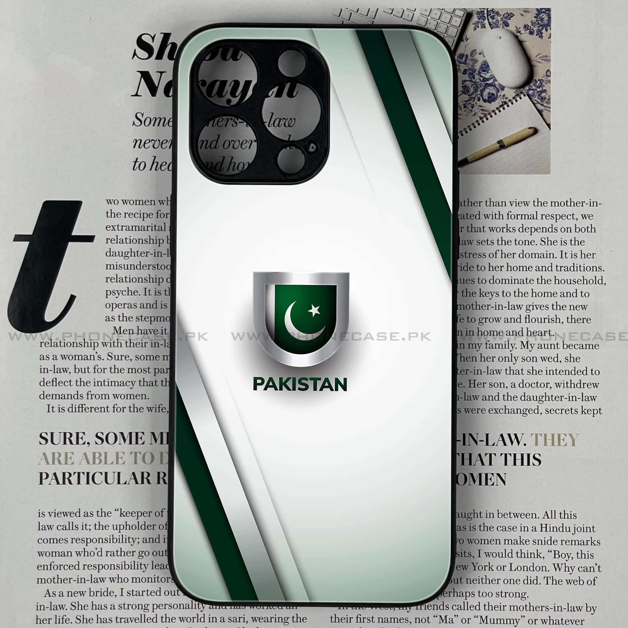 iPhone 13 Pro Max - Pakistani Flag Series - Premium Metal Printed soft Bumper shock Proof Case