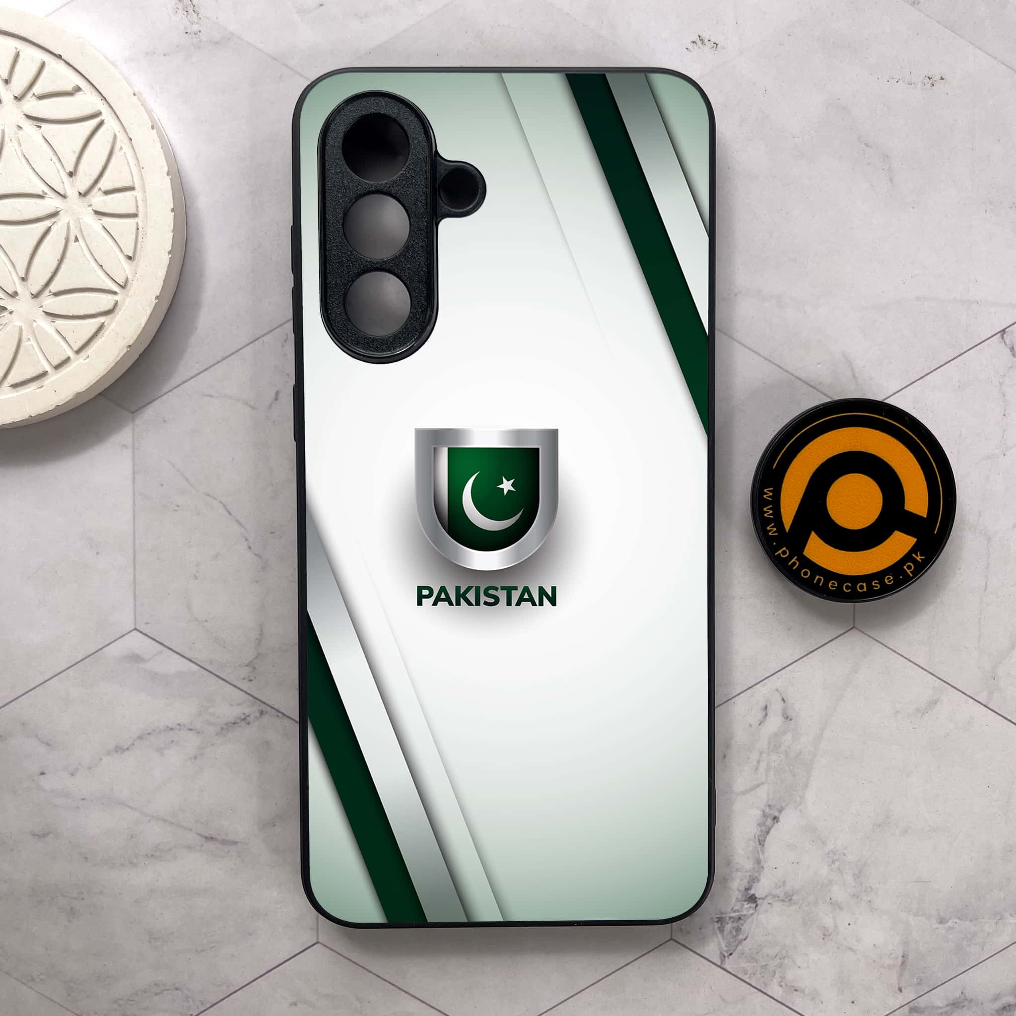 Samsung Galaxy A26 5G - Pakistani Flag Series - Premium Metal Printed soft Bumper shock Proof Case