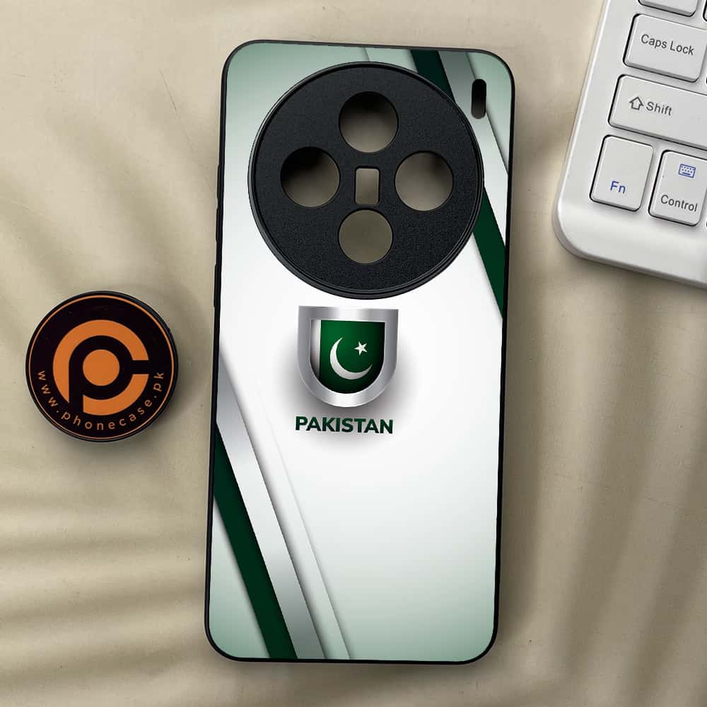 Vivo X200 - Pakistani Flag Series - Premium Metal  Printed soft Bumper shock Proof Case