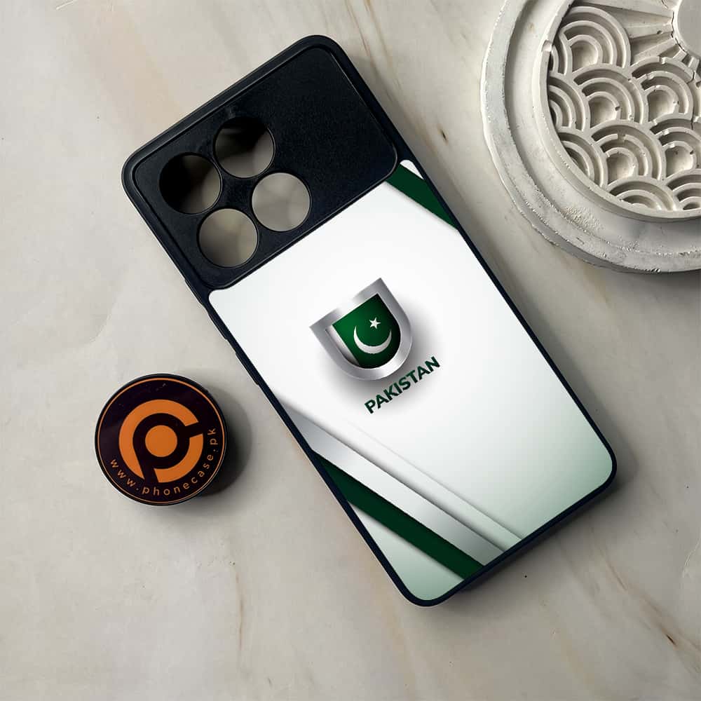Xiaomi Poco F6 Pro - Pakistani Flag Series - Premium Metal Printed soft Bumper shock Proof Case