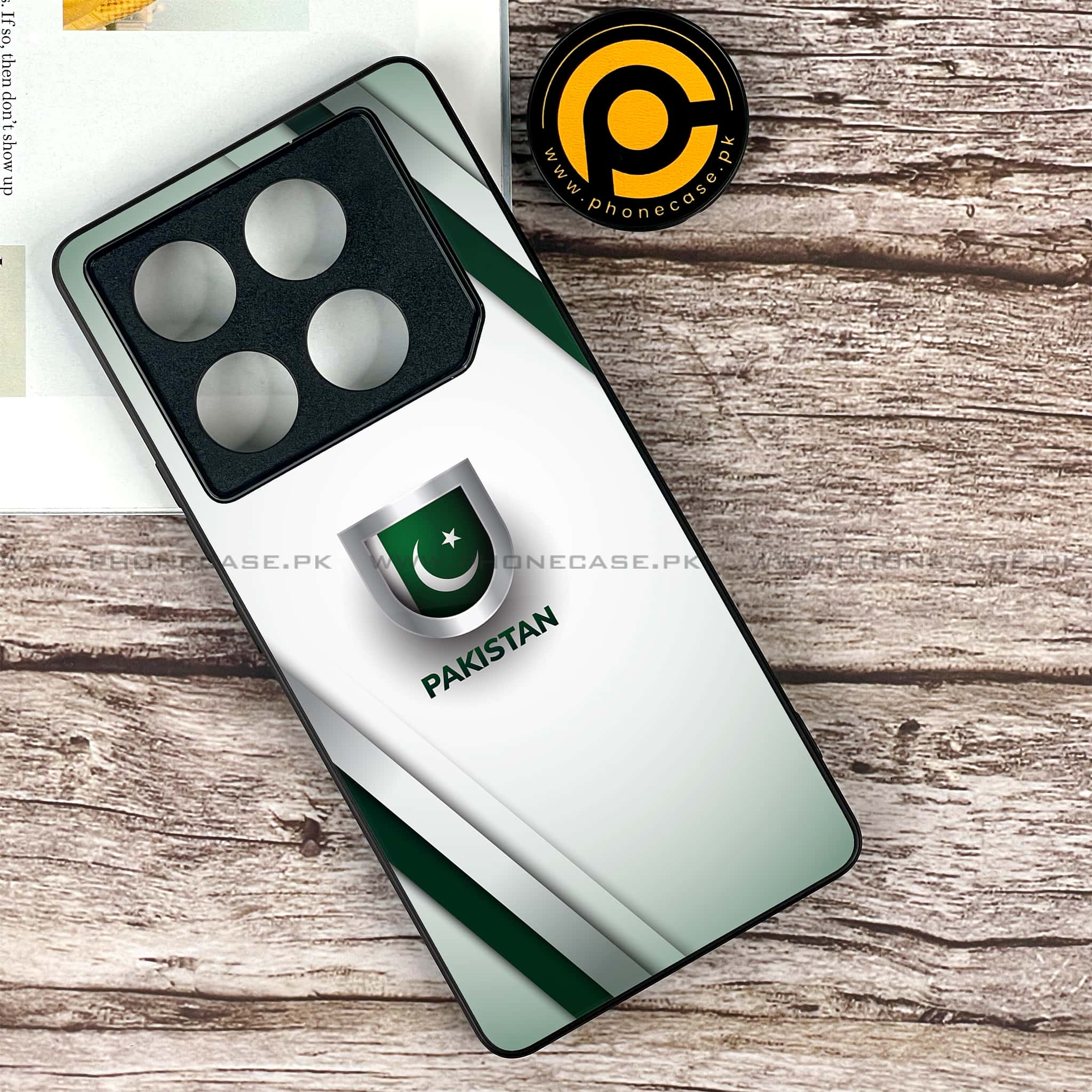 Infinix GT 20 Pro - Pakistani Flag Series - Premium Printed Glass soft Bumper shock Proof Case