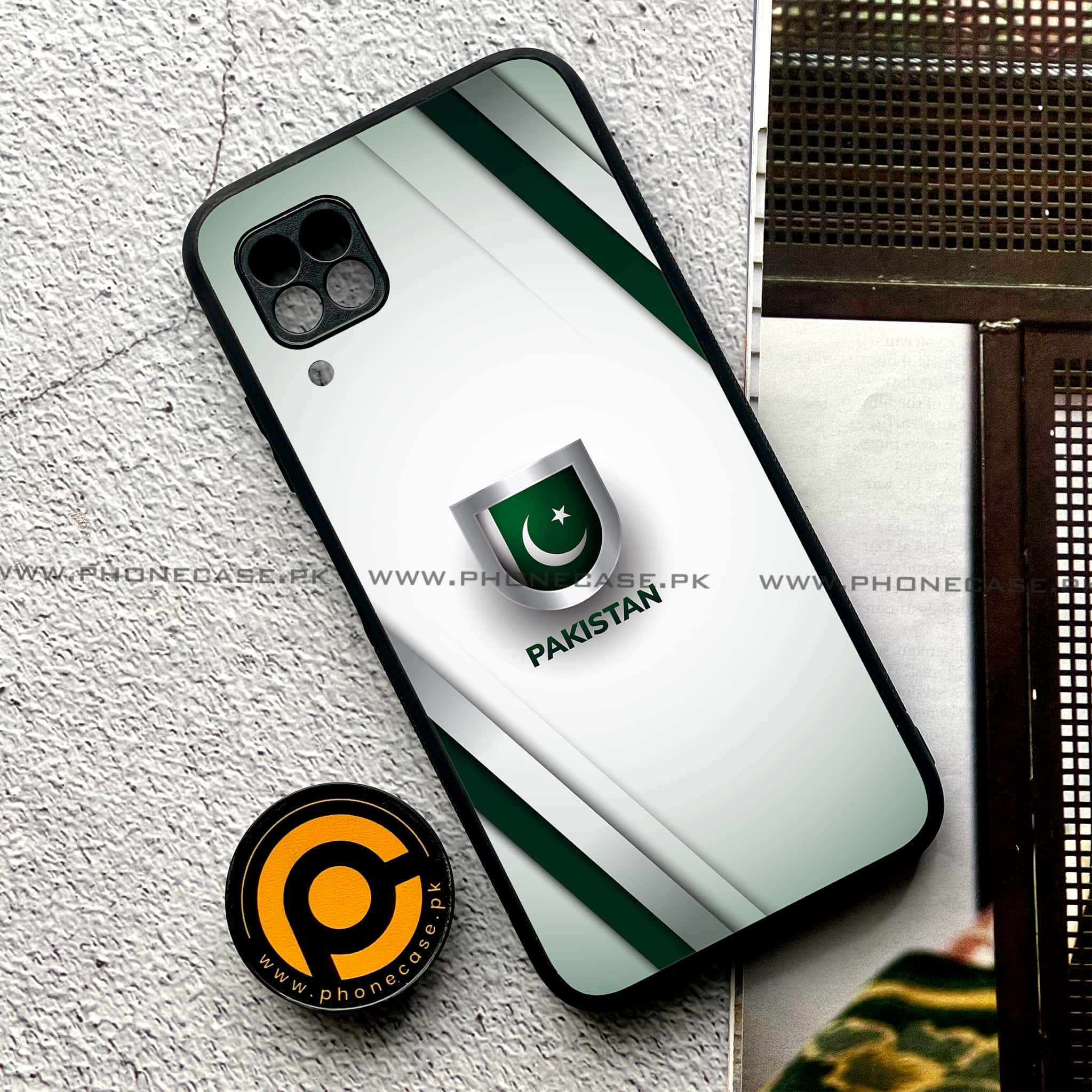 Huawei P40 Lite - Pakistani Flag Series - Premium Printed Glass soft Bumper shock Proof Case