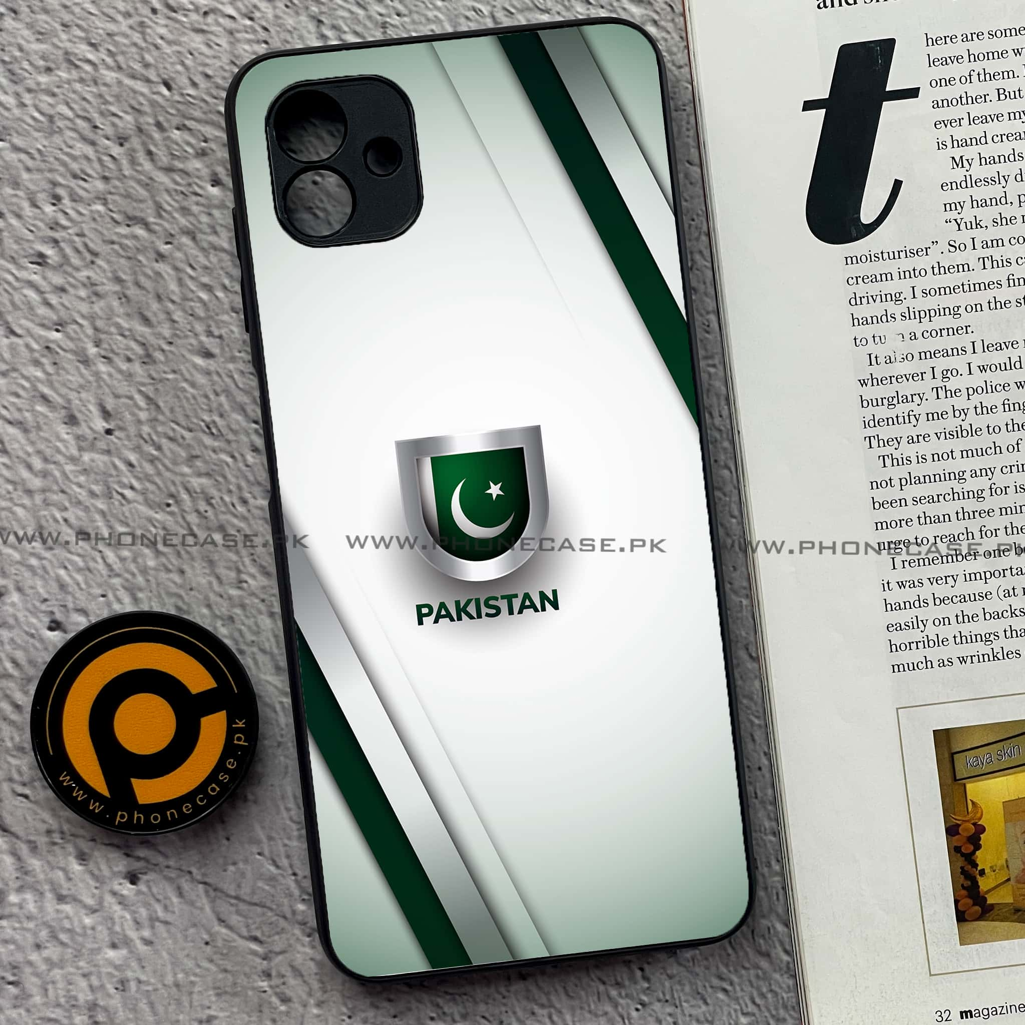 Samsung Galaxy A04 - Pakistani Flag Series - Premium Printed Glass soft Bumper shock Proof Case