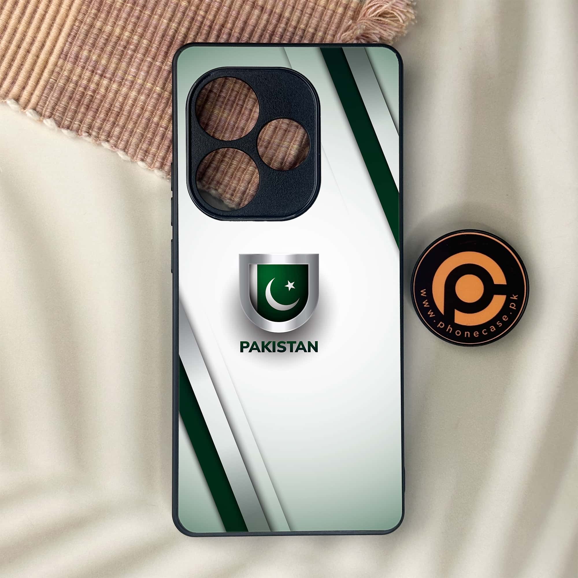 Realme GT 6 - Pakistani Flag Series - Premium Metal Printed soft Bumper shock Proof Case