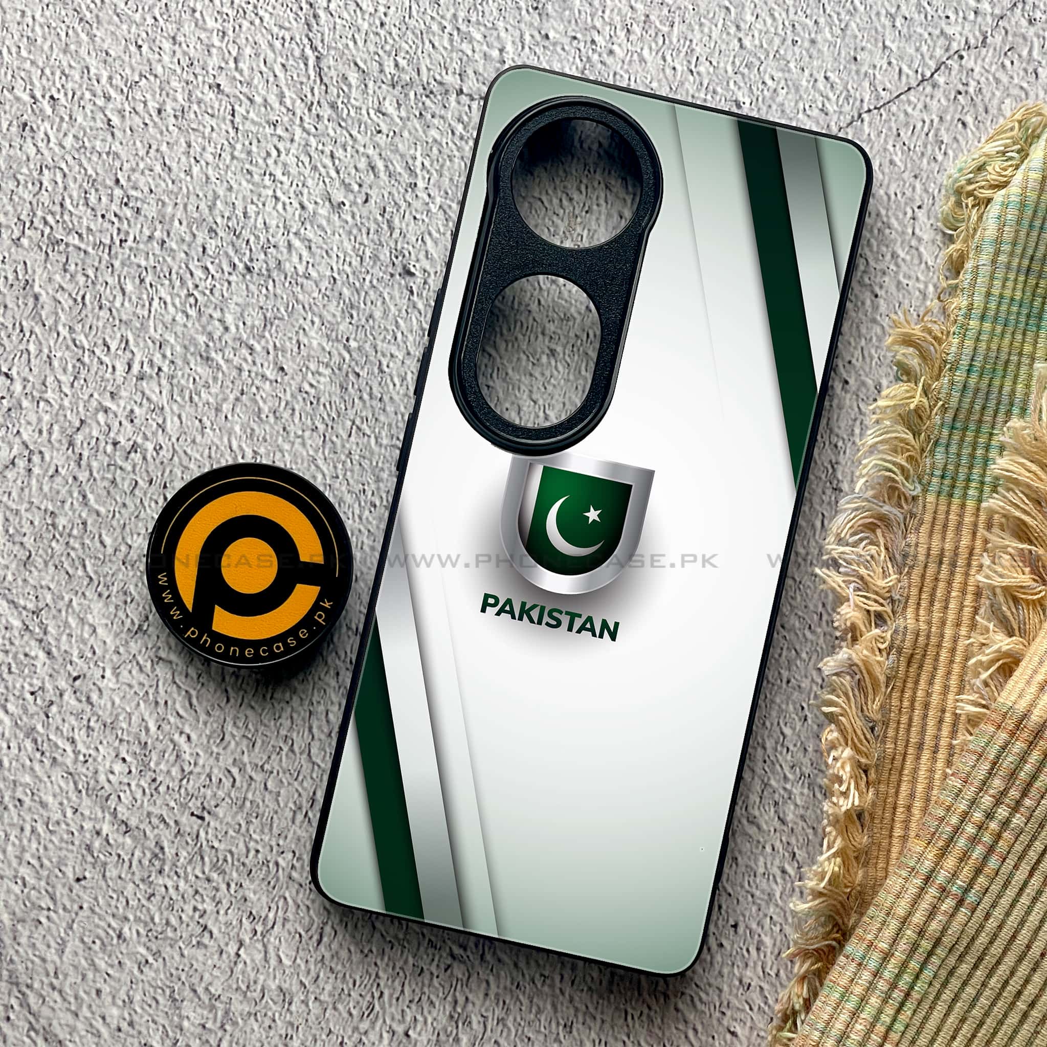 Vivo S19 Pro - Pakistani Flag Series - Premium Metal Printed soft Bumper shock Proof Case
