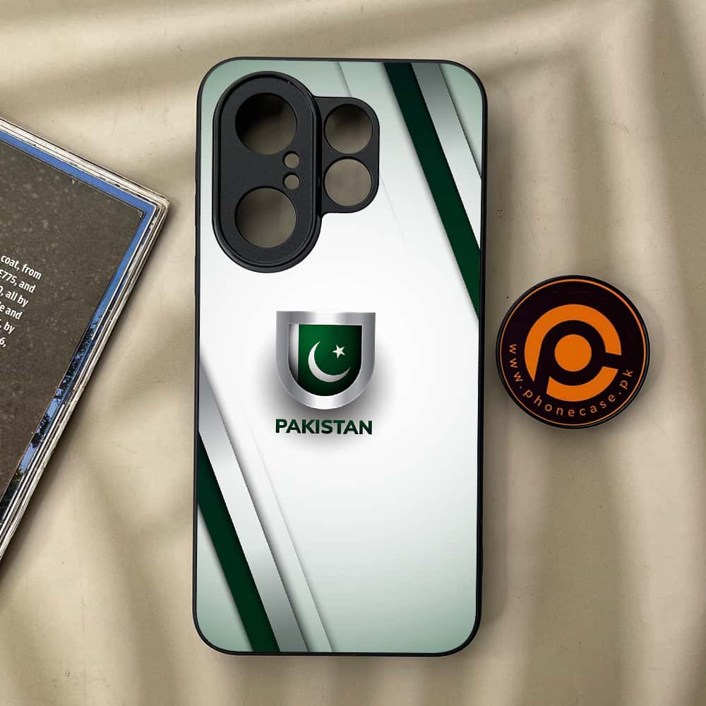 Vivo X200 FE - Pakistani Flag Series - Premium Metal Printed soft Bumper Shock Proof Case