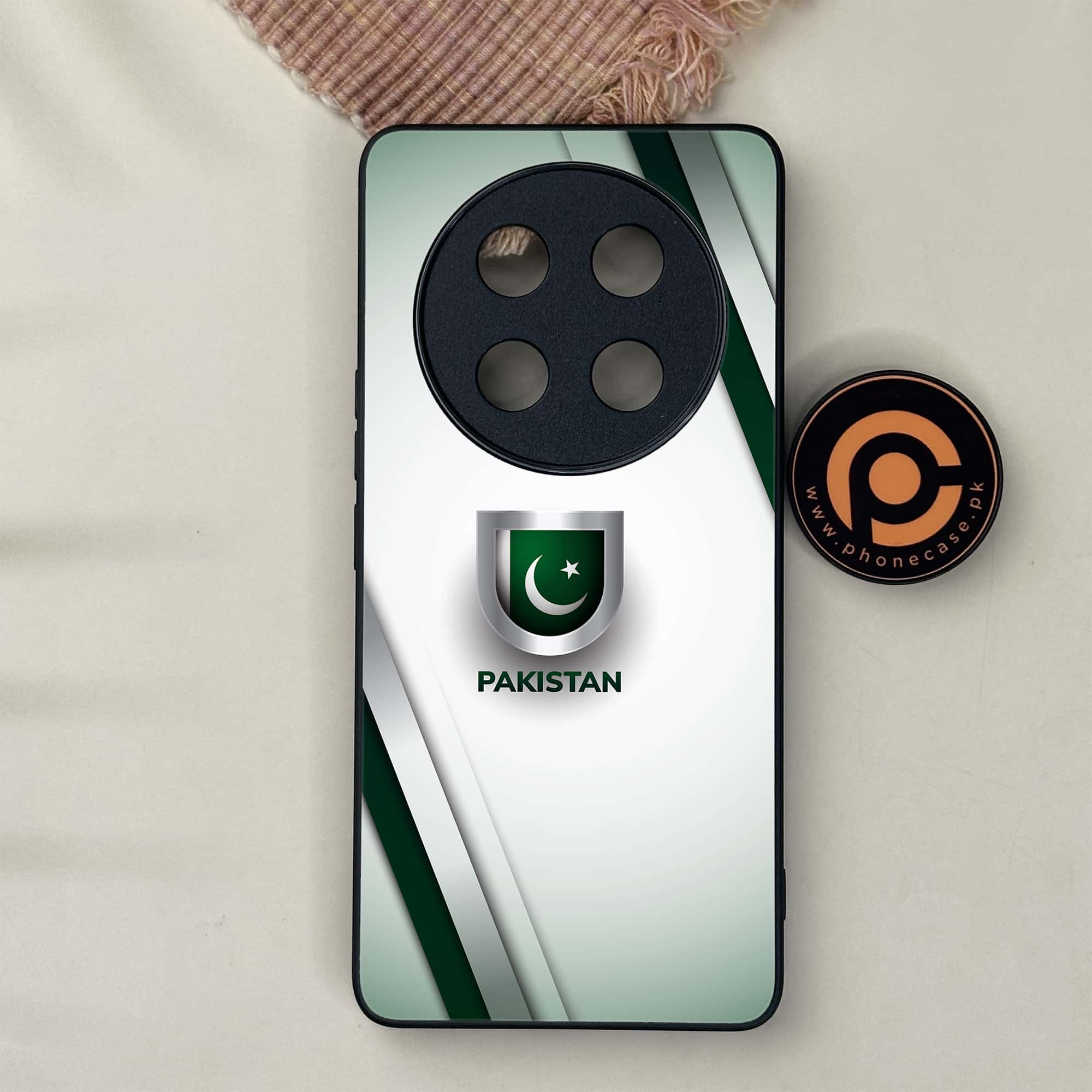 Honor X9c 5G - Pakistani Flag Series - Premium Metal Printed soft Bumper shock Proof Case