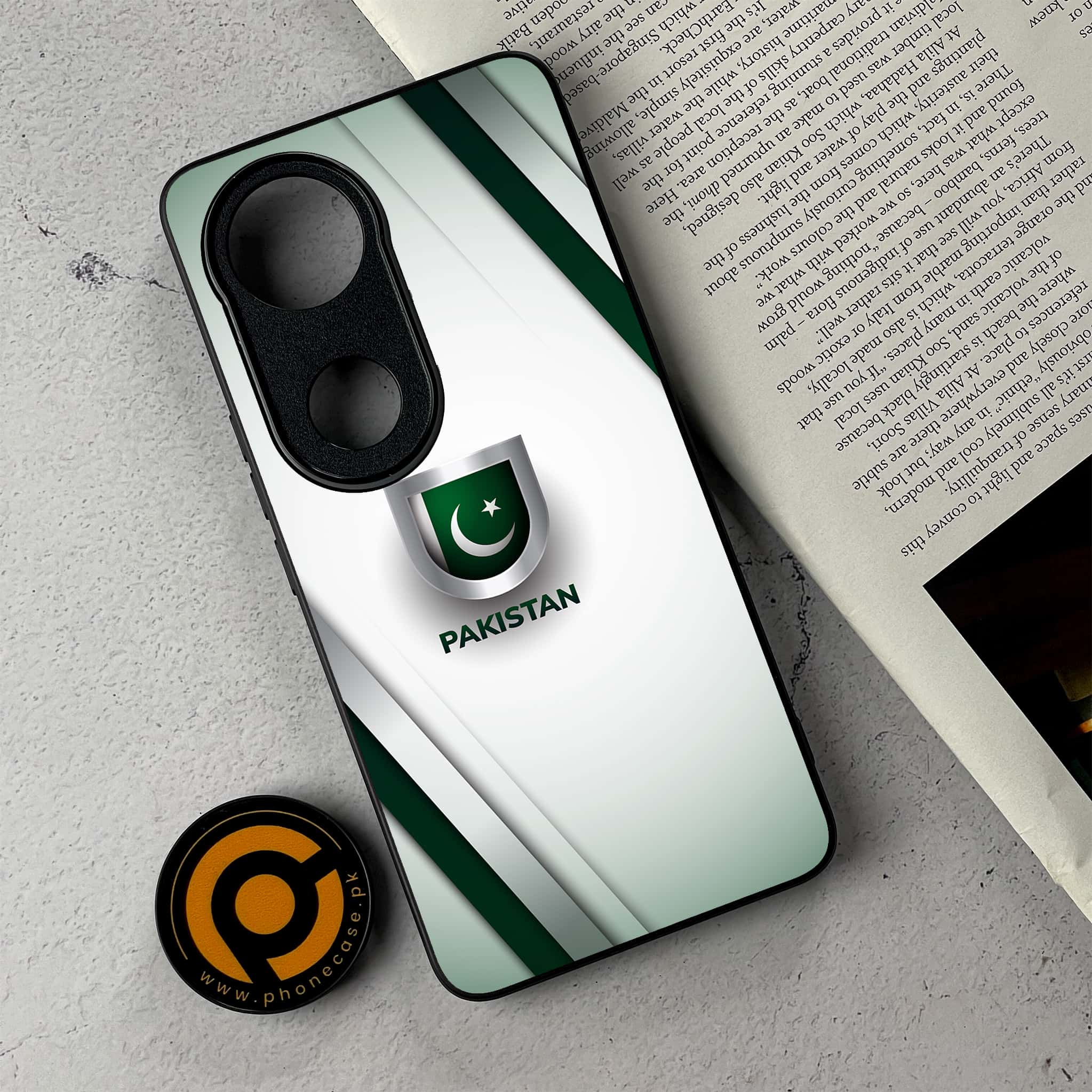 Vivo V50 -  Pakistani Flag Series  - Premium Metal Printed Soft Bumper Shockproof Case