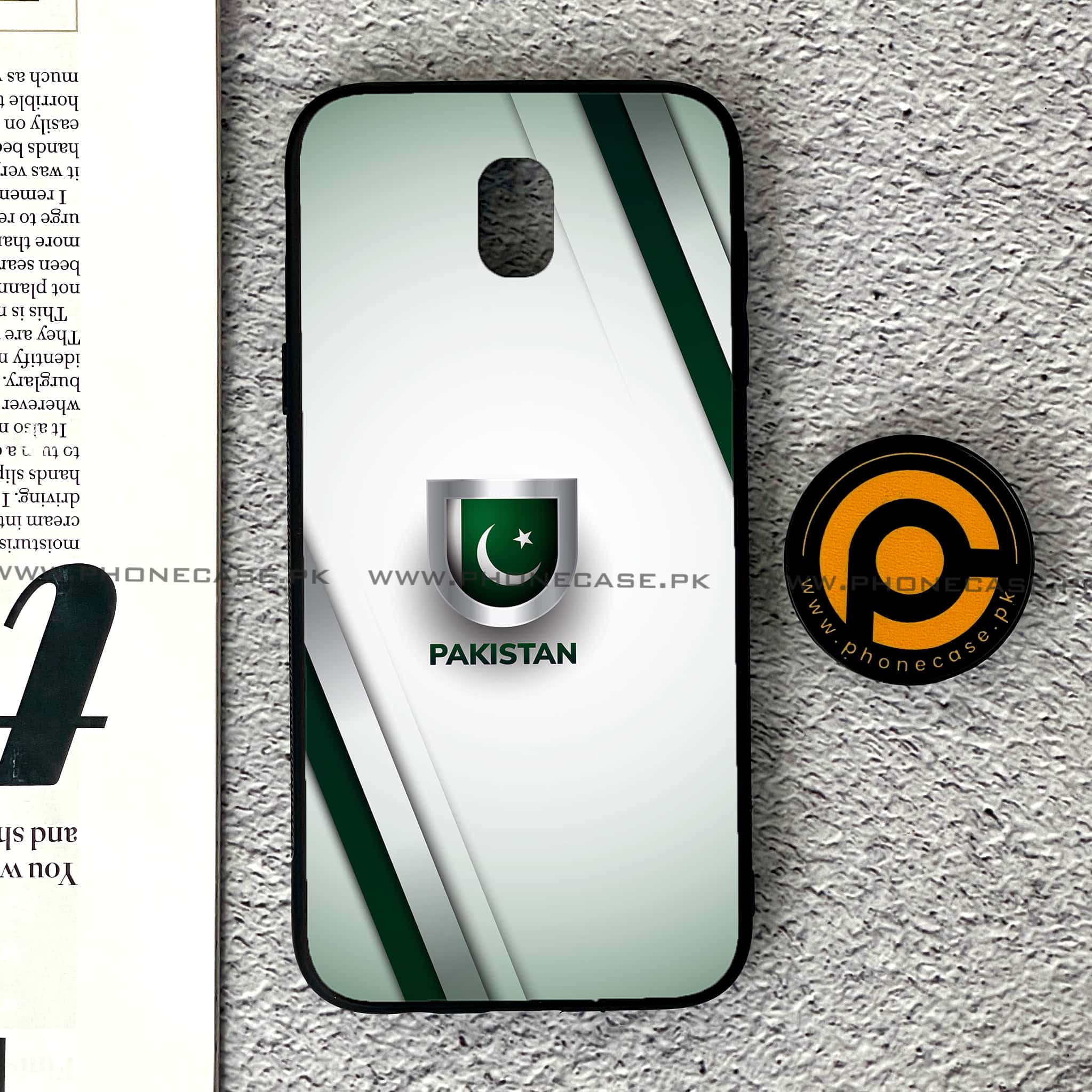 Samsung Galaxy J5 Pro 2017 - Pakistani Flag Series - Premium Printed Metal soft Bumper shock Proof Case