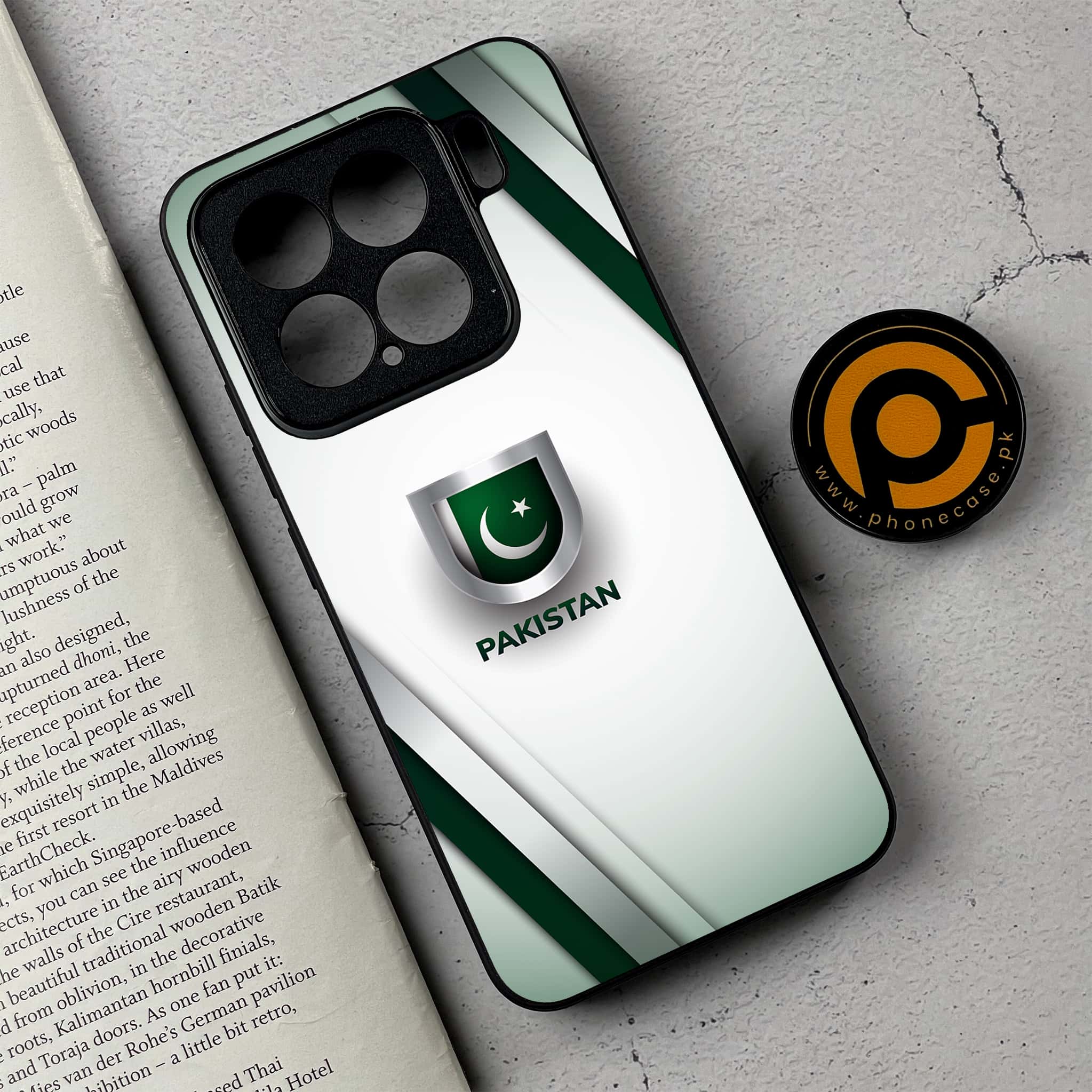 Xiaomi 15 - Pakistani Flag Series - Premium Metal Printed soft Bumper shock Proof Case