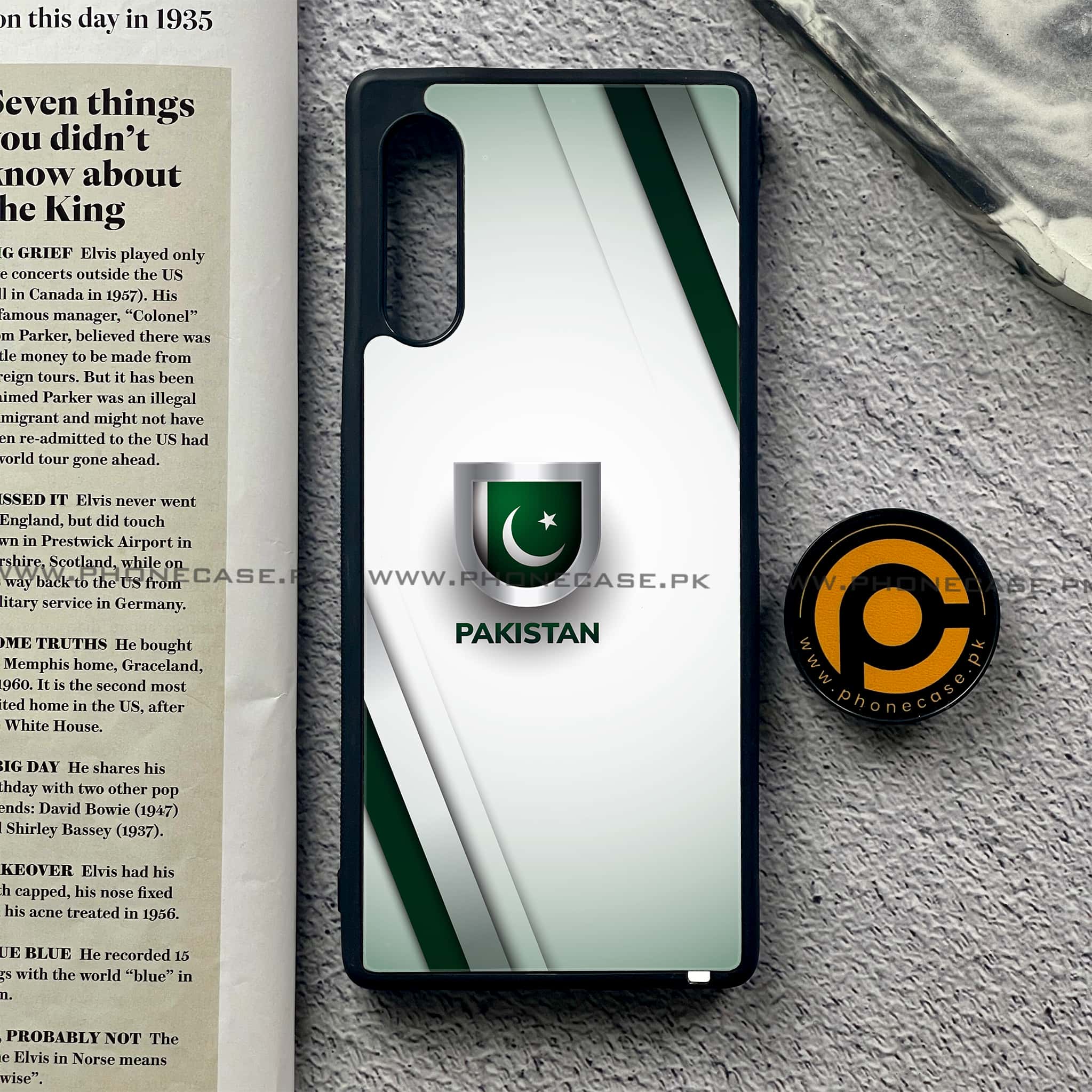 LG Velvet - Pakistani Flag Series - Premium Printed Glass soft Bumper shock Proof Case