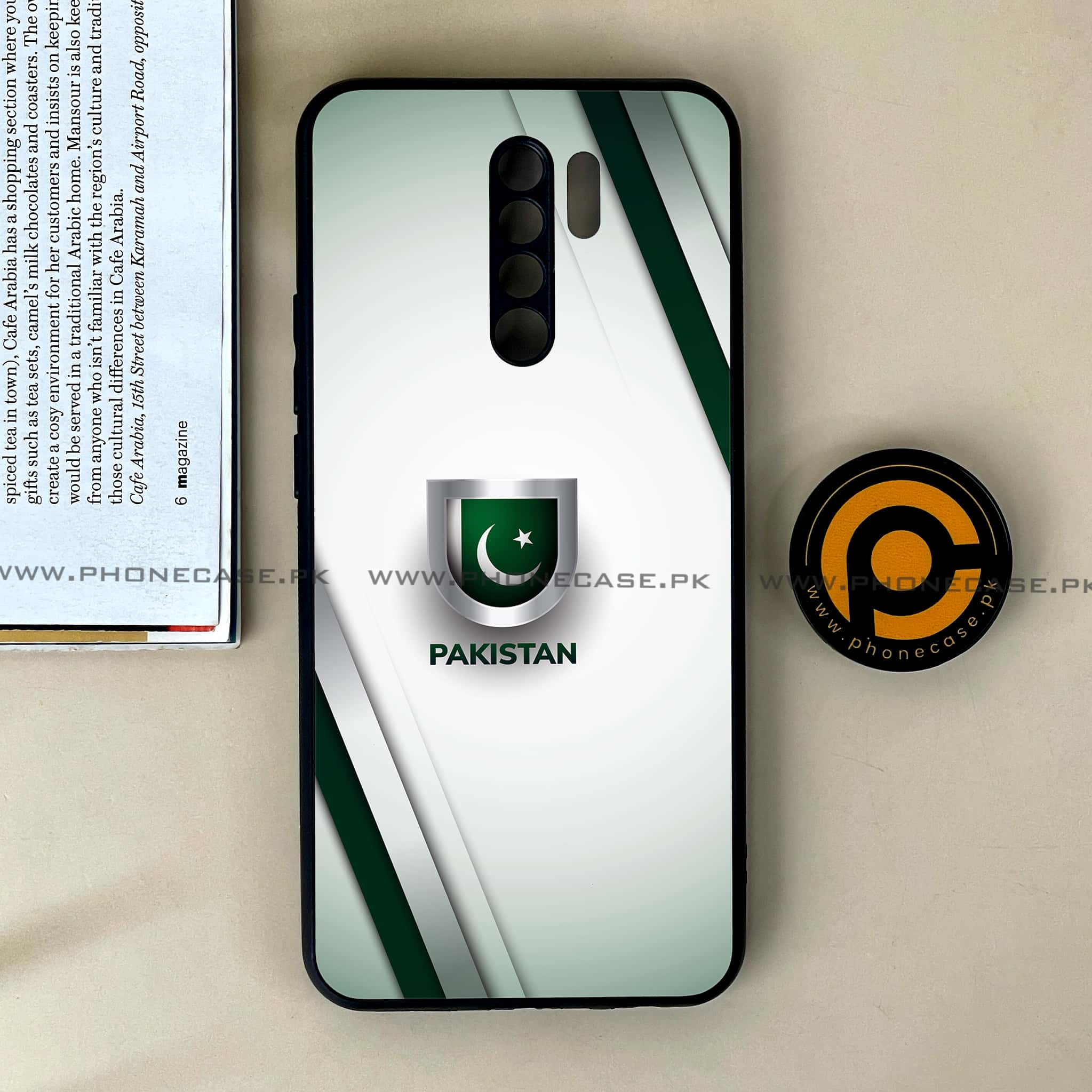 Xiaomi Redmi 9 - Pakistani Flag Series - Premium Printed Glass soft Bumper shock Proof Case